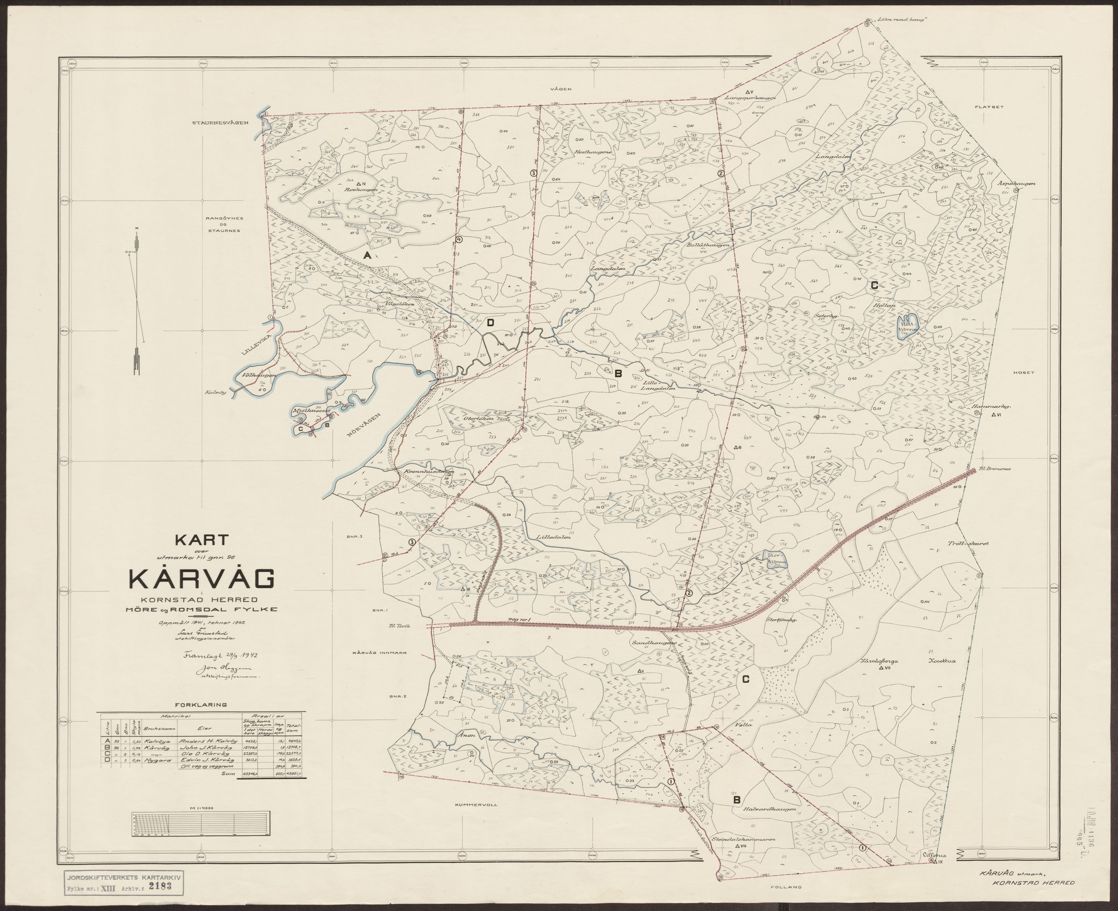 Jordskifteverkets kartarkiv, AV/RA-S-3929/T, 1859-1988, p. 2700