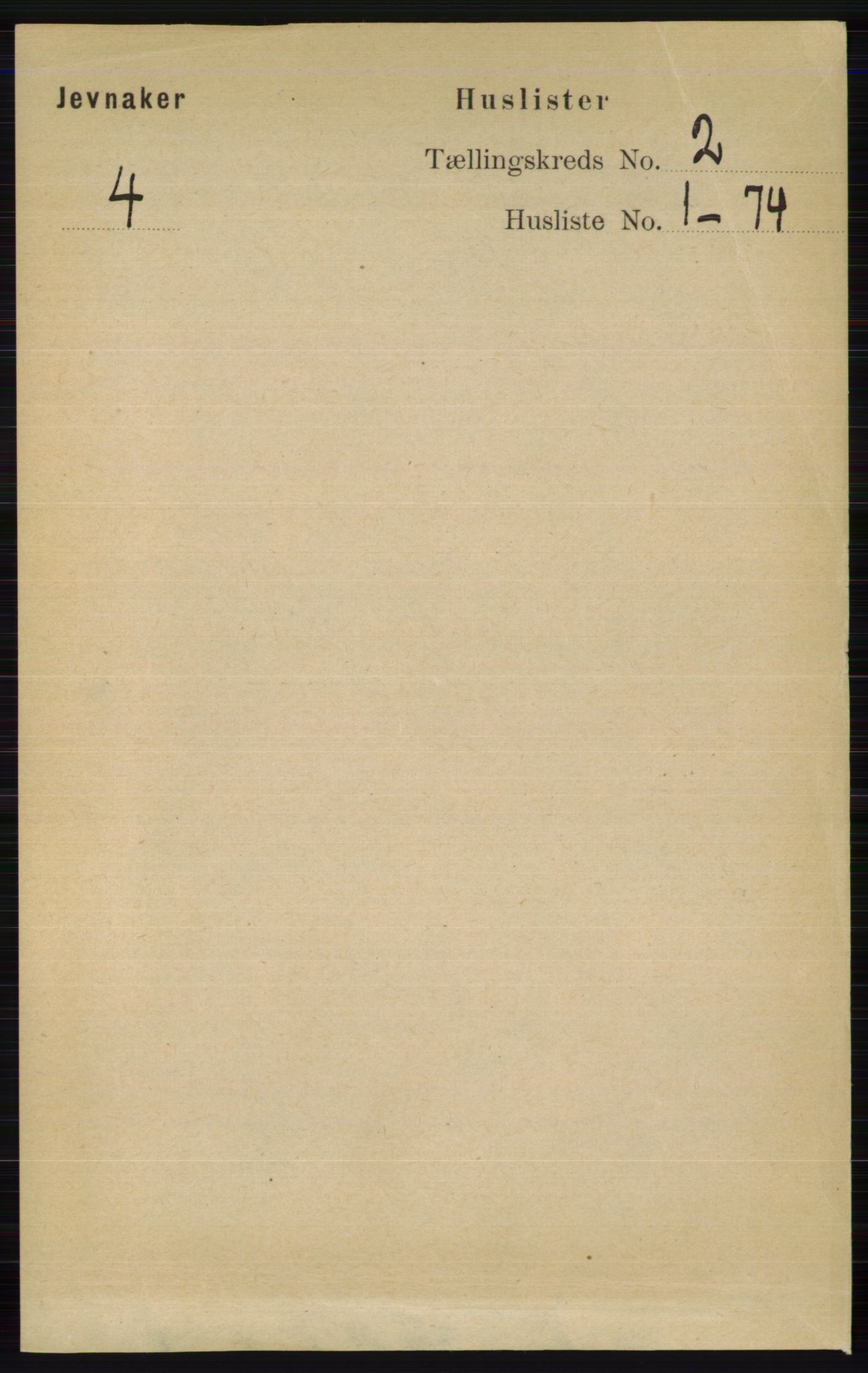 RA, 1891 census for 0532 Jevnaker, 1891, p. 556
