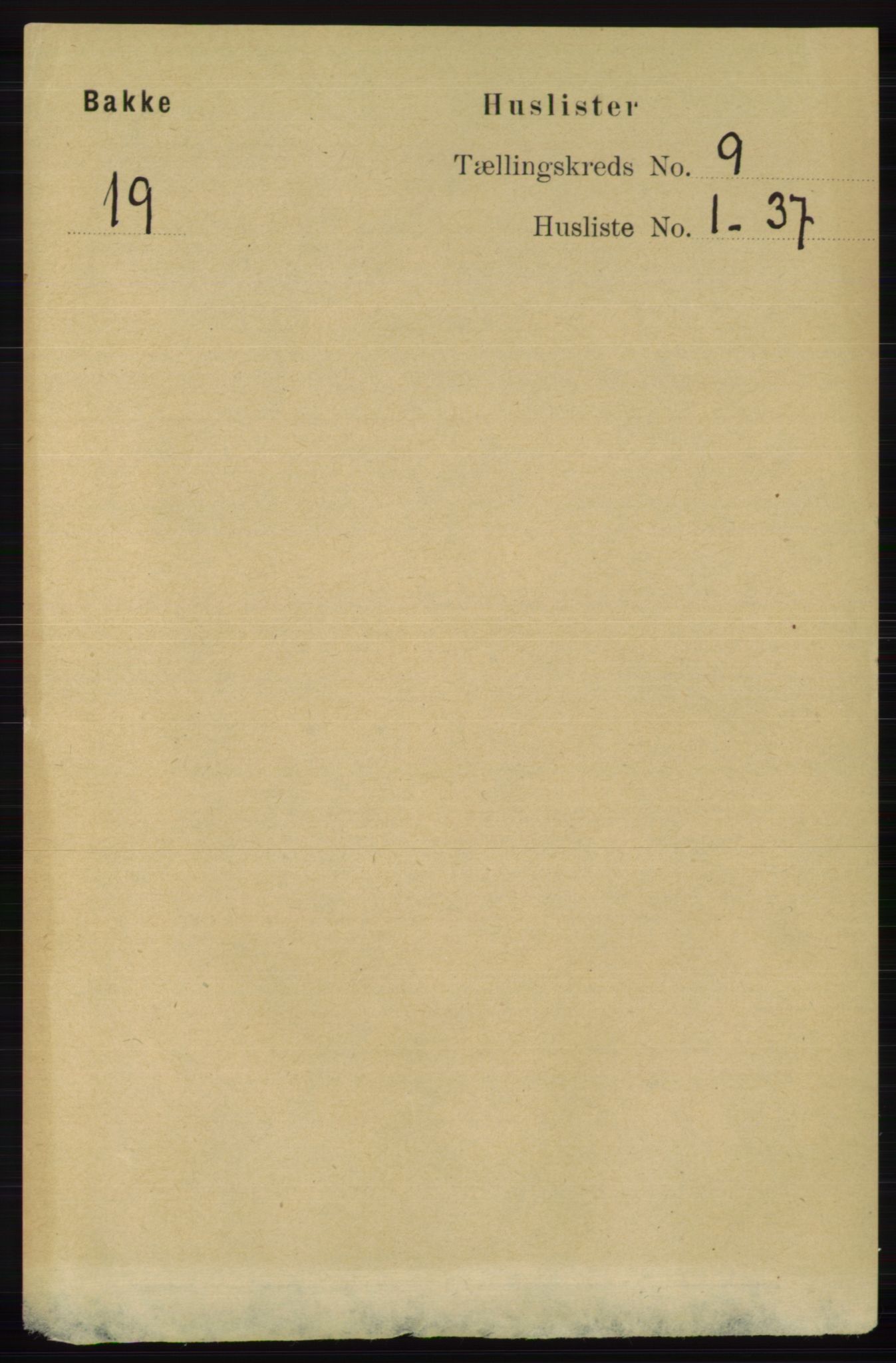 RA, 1891 census for 1045 Bakke, 1891, p. 1713