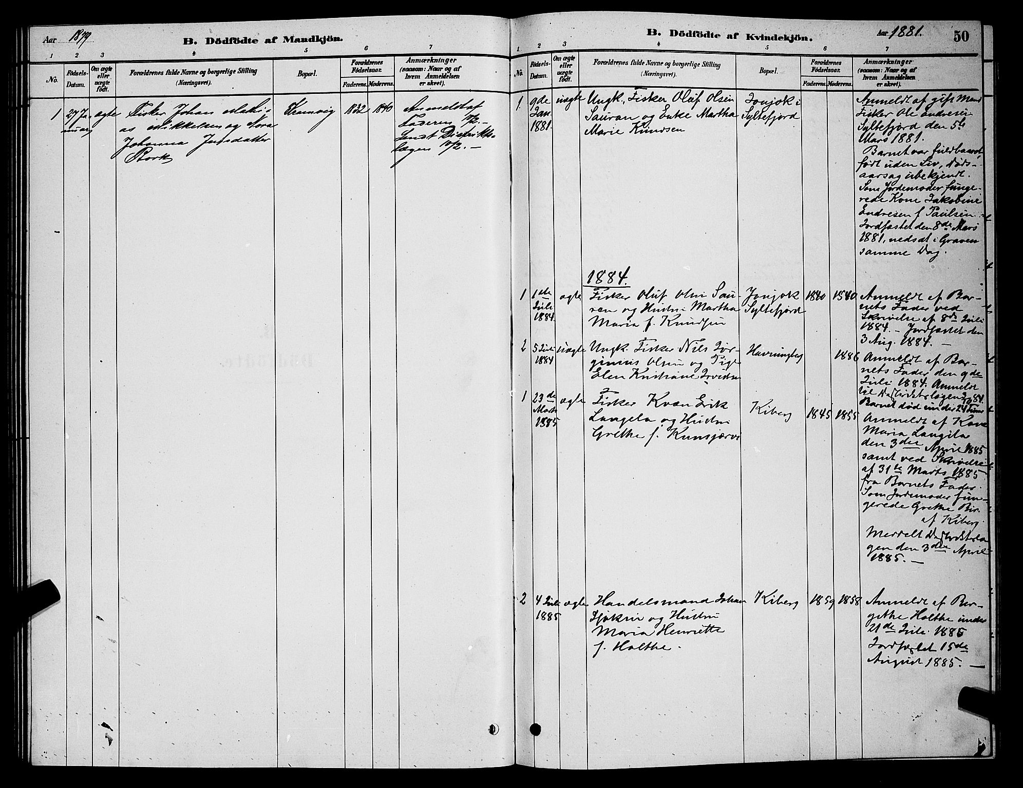 Vardø sokneprestkontor, AV/SATØ-S-1332/H/Hb/L0006klokker: Parish register (copy) no. 6, 1879-1887, p. 50