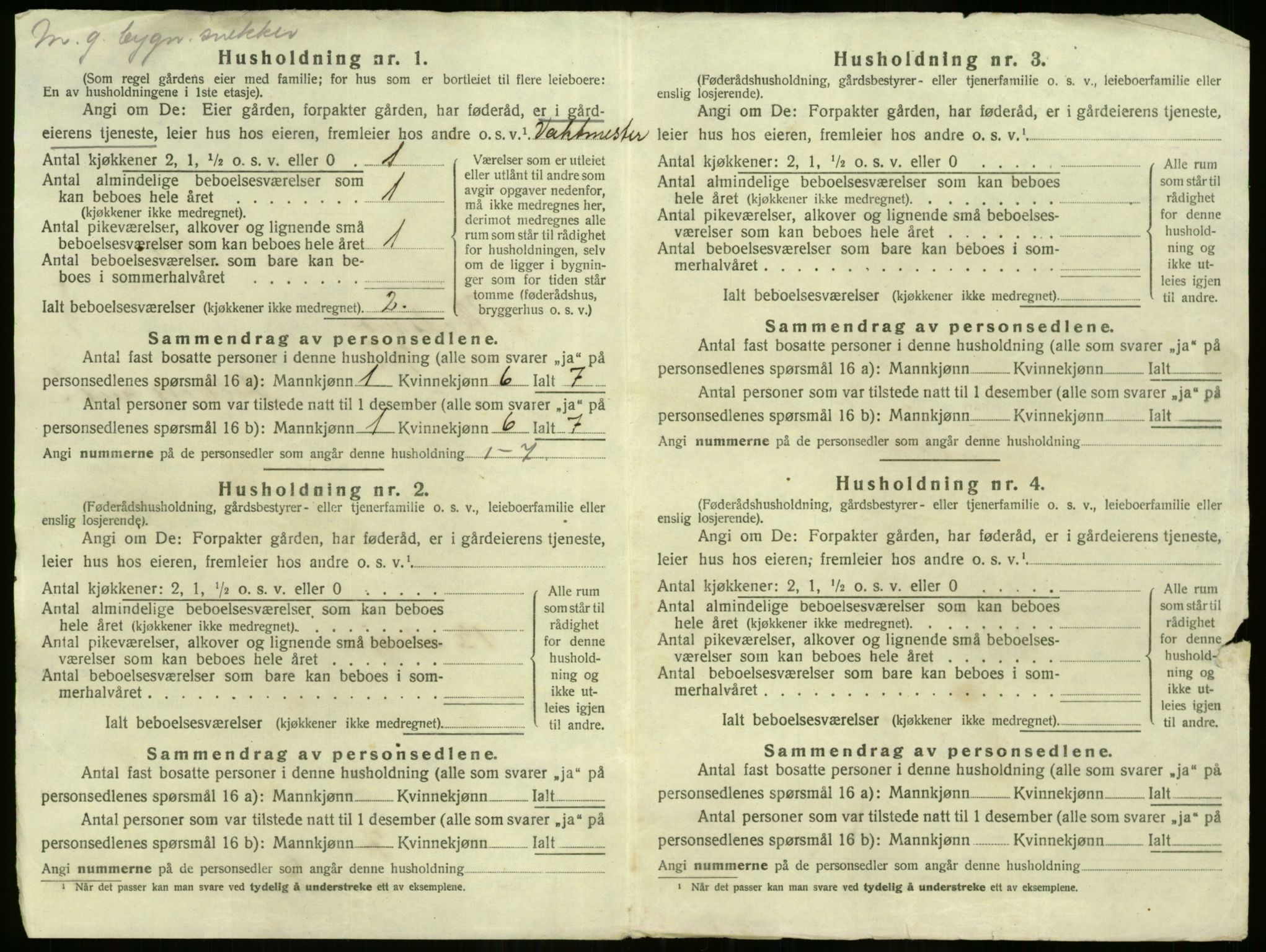 SAO, 1920 census for Skedsmo, 1920, p. 1492