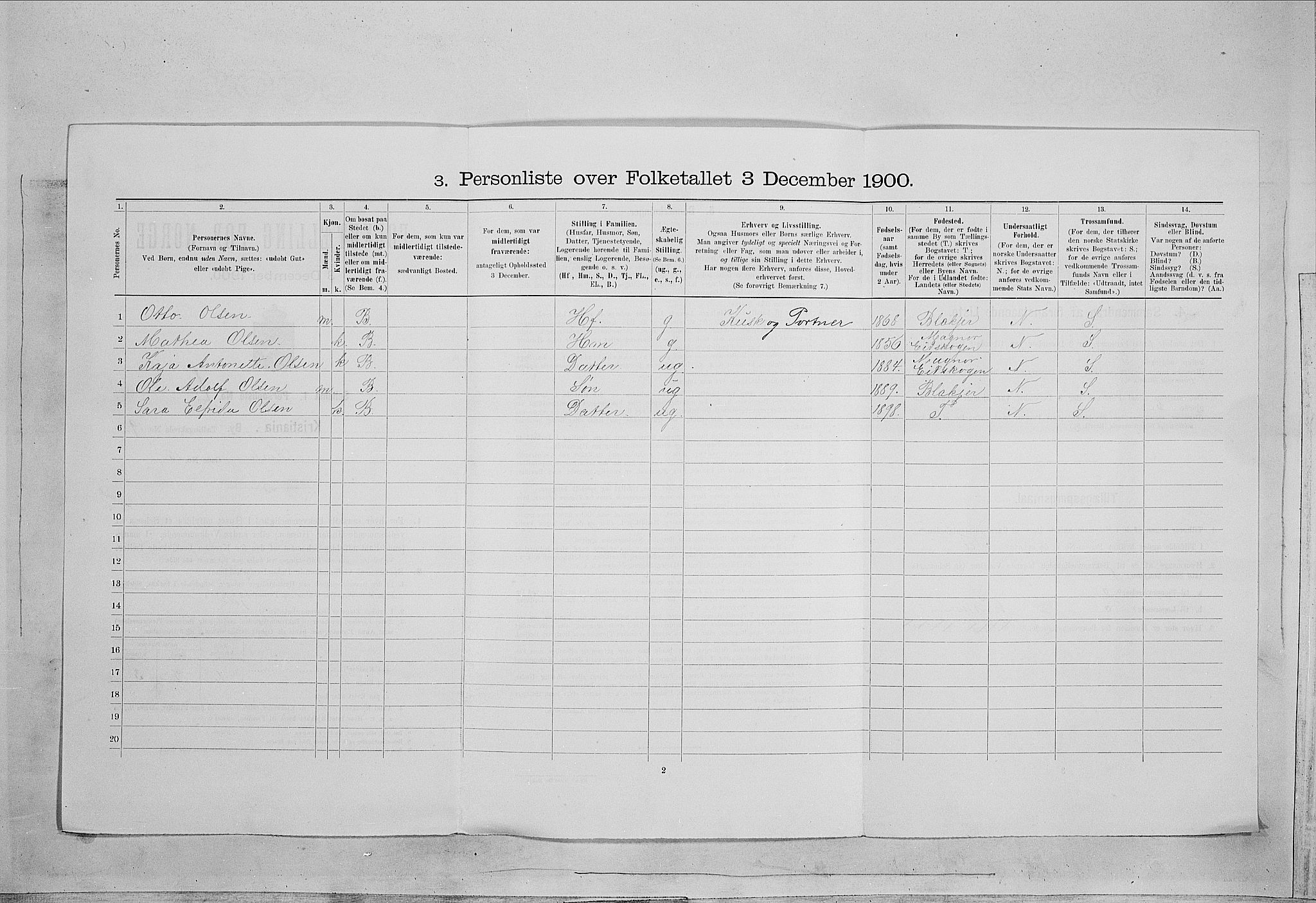 SAO, 1900 census for Kristiania, 1900, p. 45792