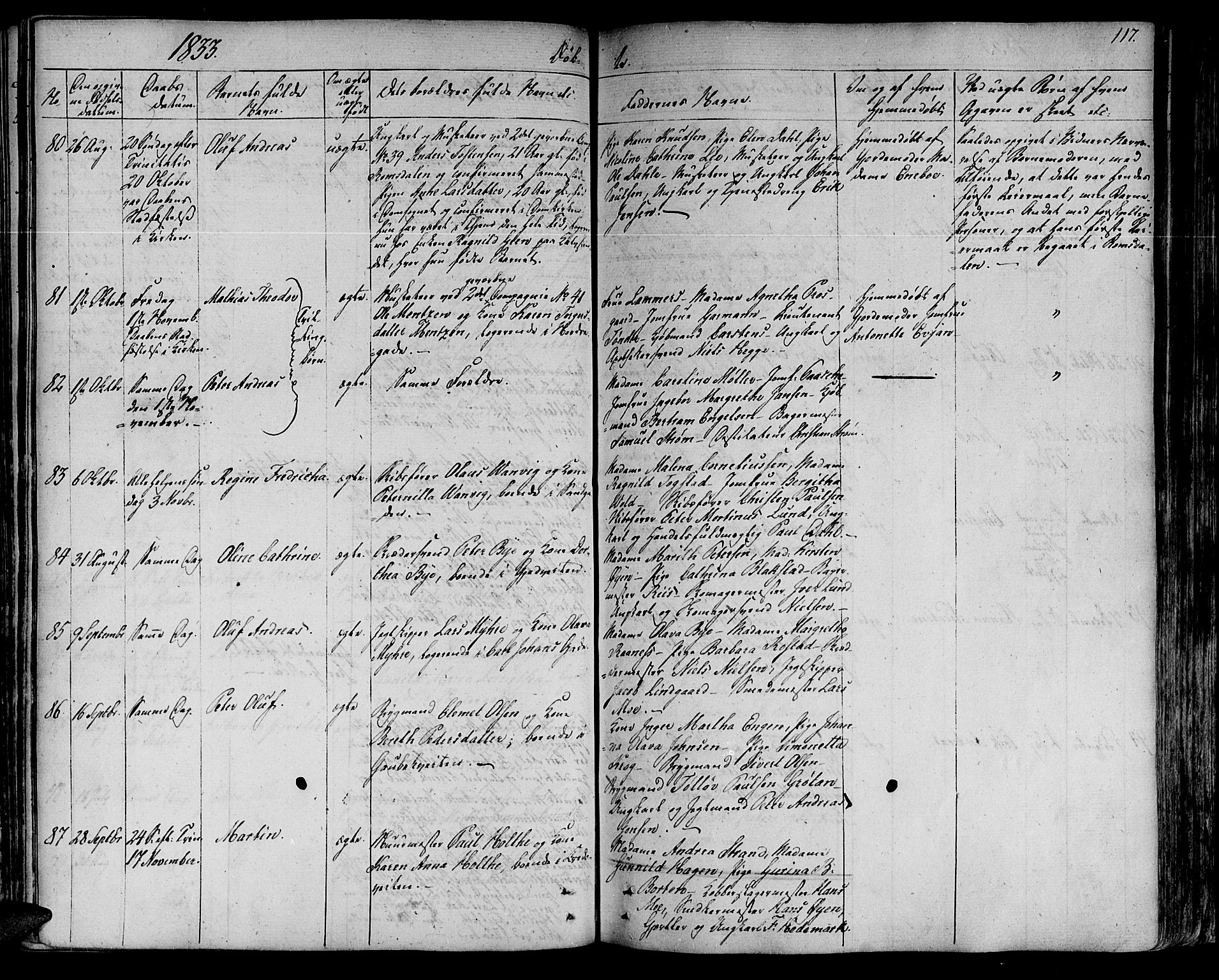 Ministerialprotokoller, klokkerbøker og fødselsregistre - Sør-Trøndelag, SAT/A-1456/602/L0108: Parish register (official) no. 602A06, 1821-1839, p. 117