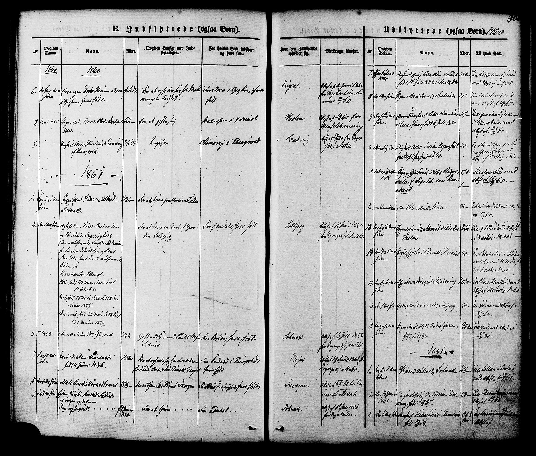 Ministerialprotokoller, klokkerbøker og fødselsregistre - Møre og Romsdal, SAT/A-1454/551/L0625: Parish register (official) no. 551A05, 1846-1879, p. 304