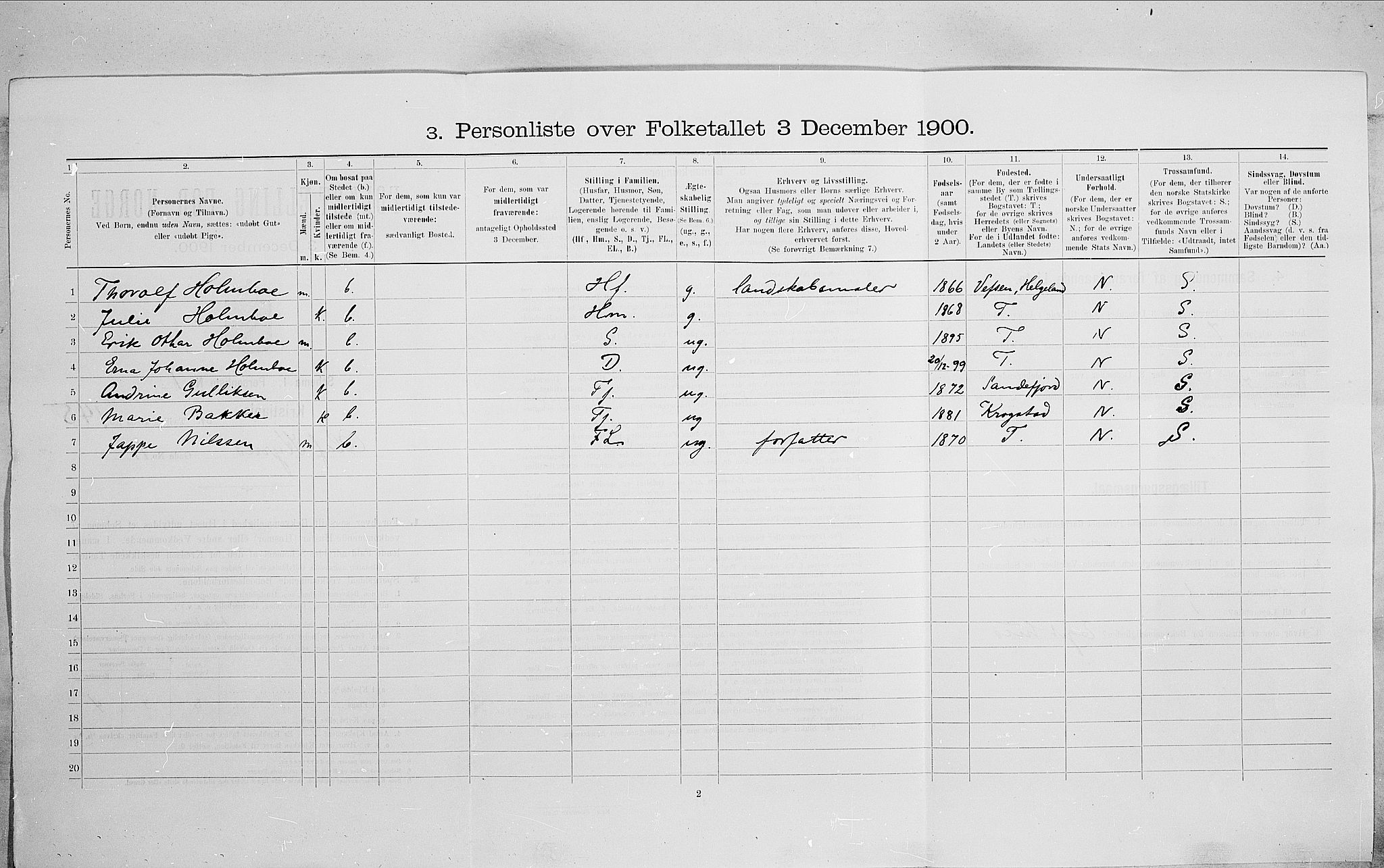 SAO, 1900 census for Kristiania, 1900, p. 67824