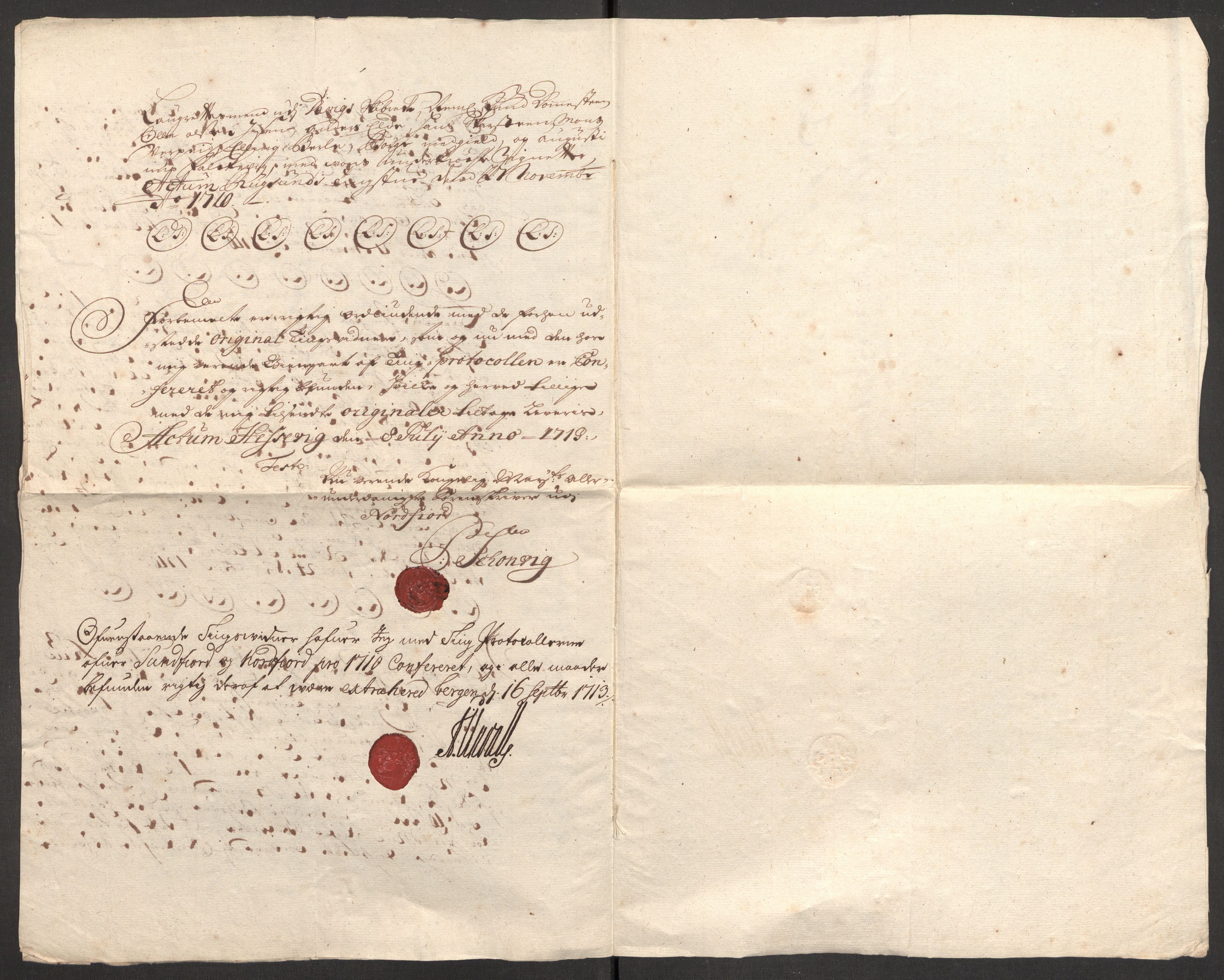 Rentekammeret inntil 1814, Reviderte regnskaper, Fogderegnskap, AV/RA-EA-4092/R53/L3433: Fogderegnskap Sunn- og Nordfjord, 1710-1711, p. 191