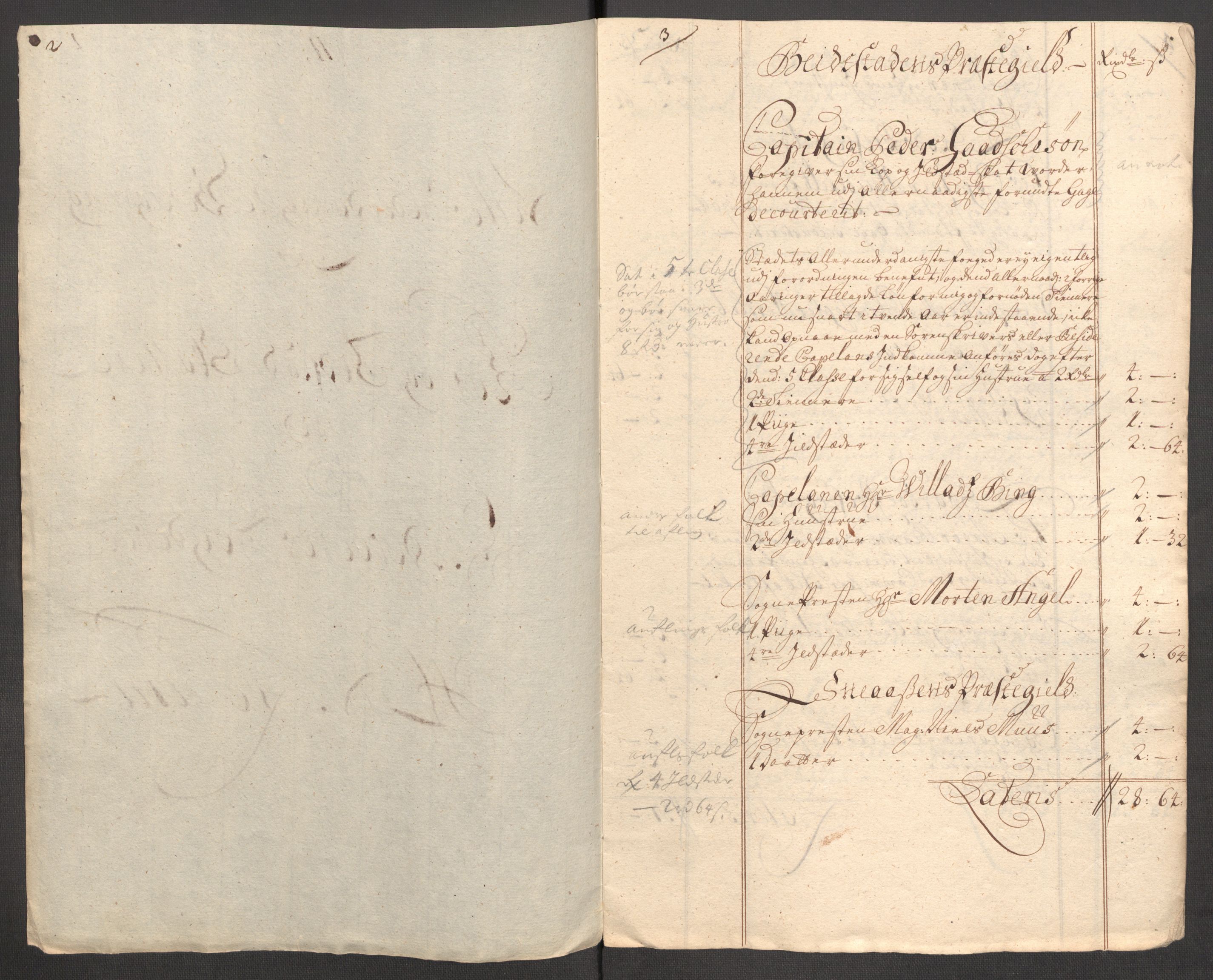 Rentekammeret inntil 1814, Reviderte regnskaper, Fogderegnskap, AV/RA-EA-4092/R63/L4319: Fogderegnskap Inderøy, 1711, p. 148