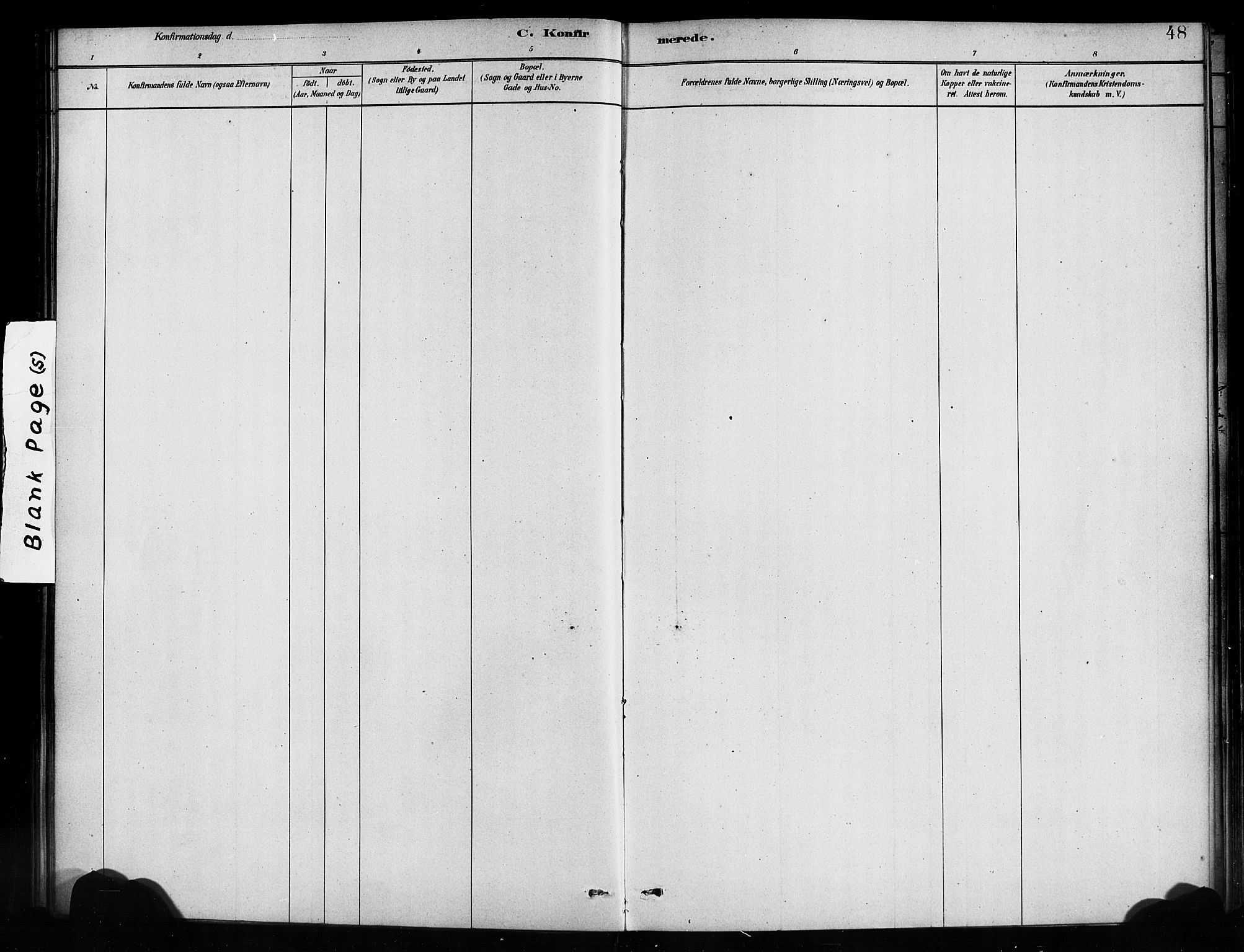 Balestrand sokneprestembete, AV/SAB-A-79601/H/Haa/Haaa/L0004: Parish register (official) no. A 4 / 1, 1879-1888, p. 48