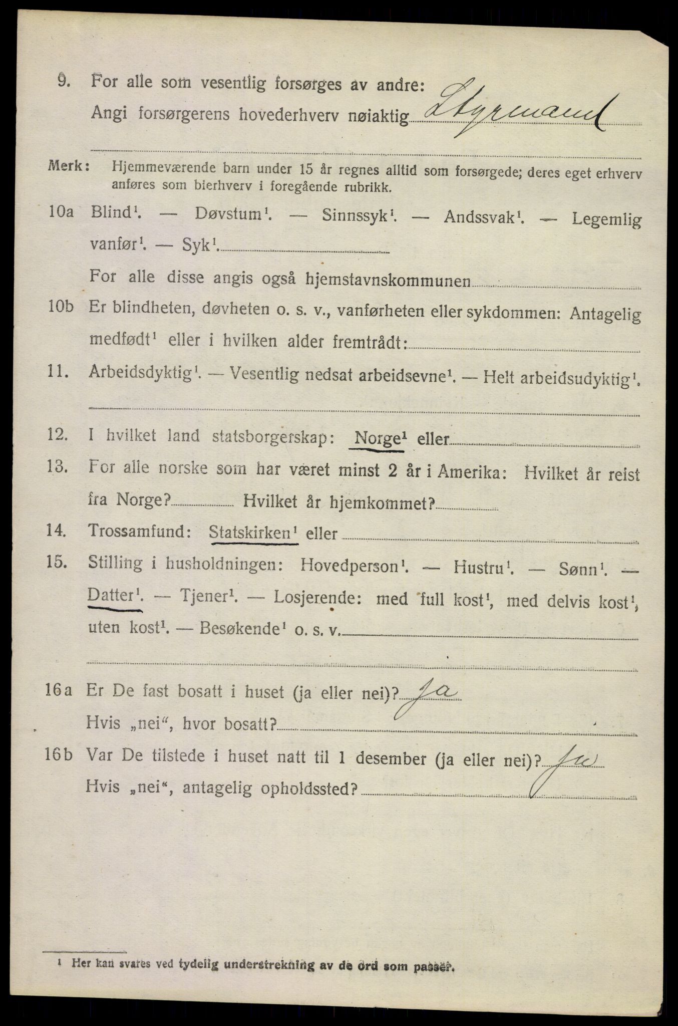 SAKO, 1920 census for Andebu, 1920, p. 5709