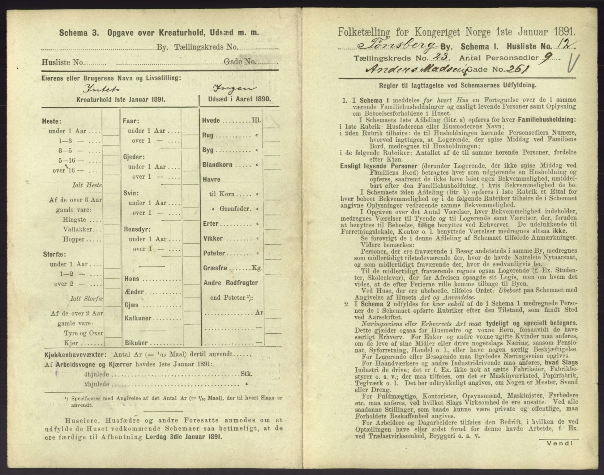 RA, 1891 census for 0705 Tønsberg, 1891, p. 766