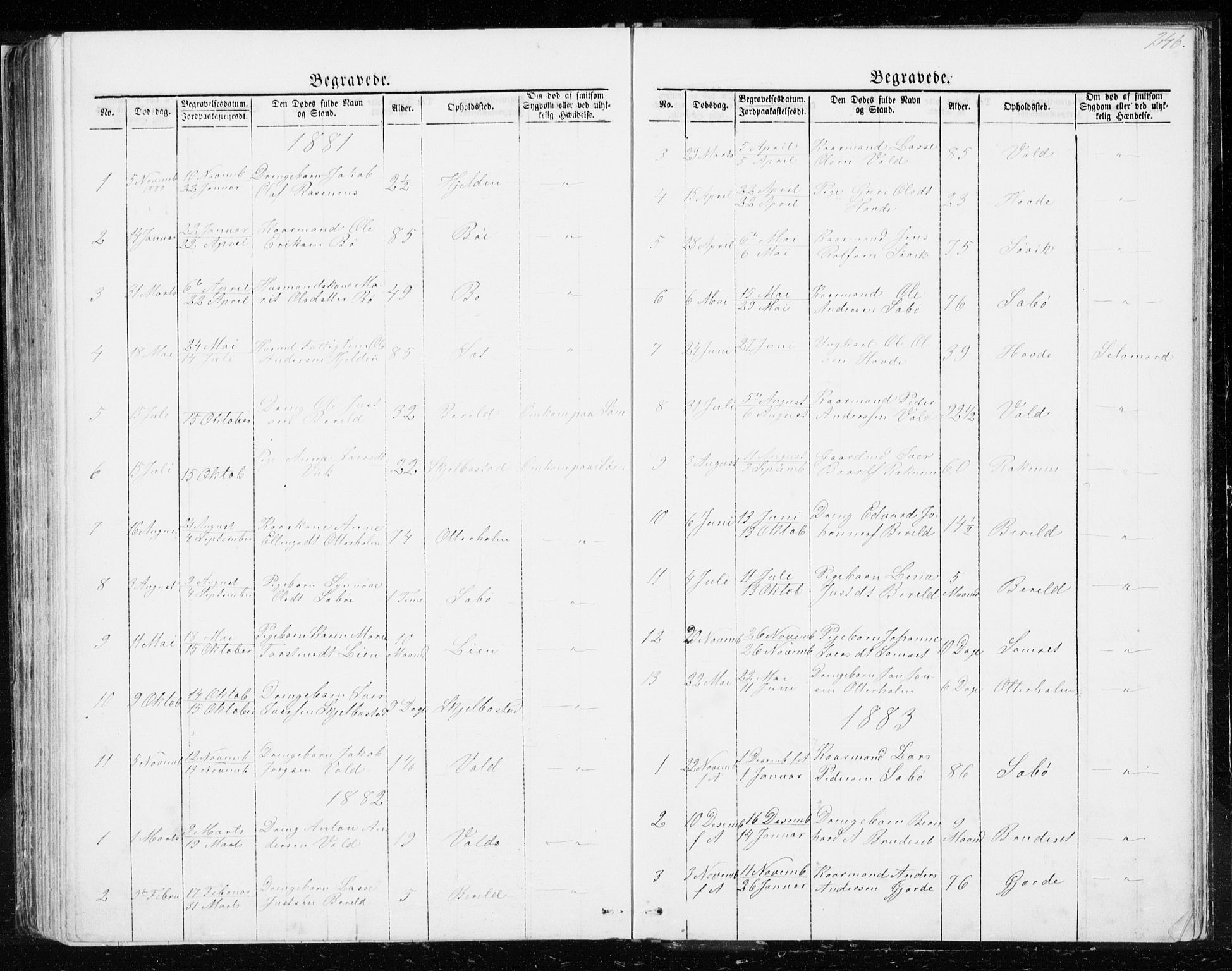 Ministerialprotokoller, klokkerbøker og fødselsregistre - Møre og Romsdal, AV/SAT-A-1454/543/L0564: Parish register (copy) no. 543C02, 1867-1915, p. 246