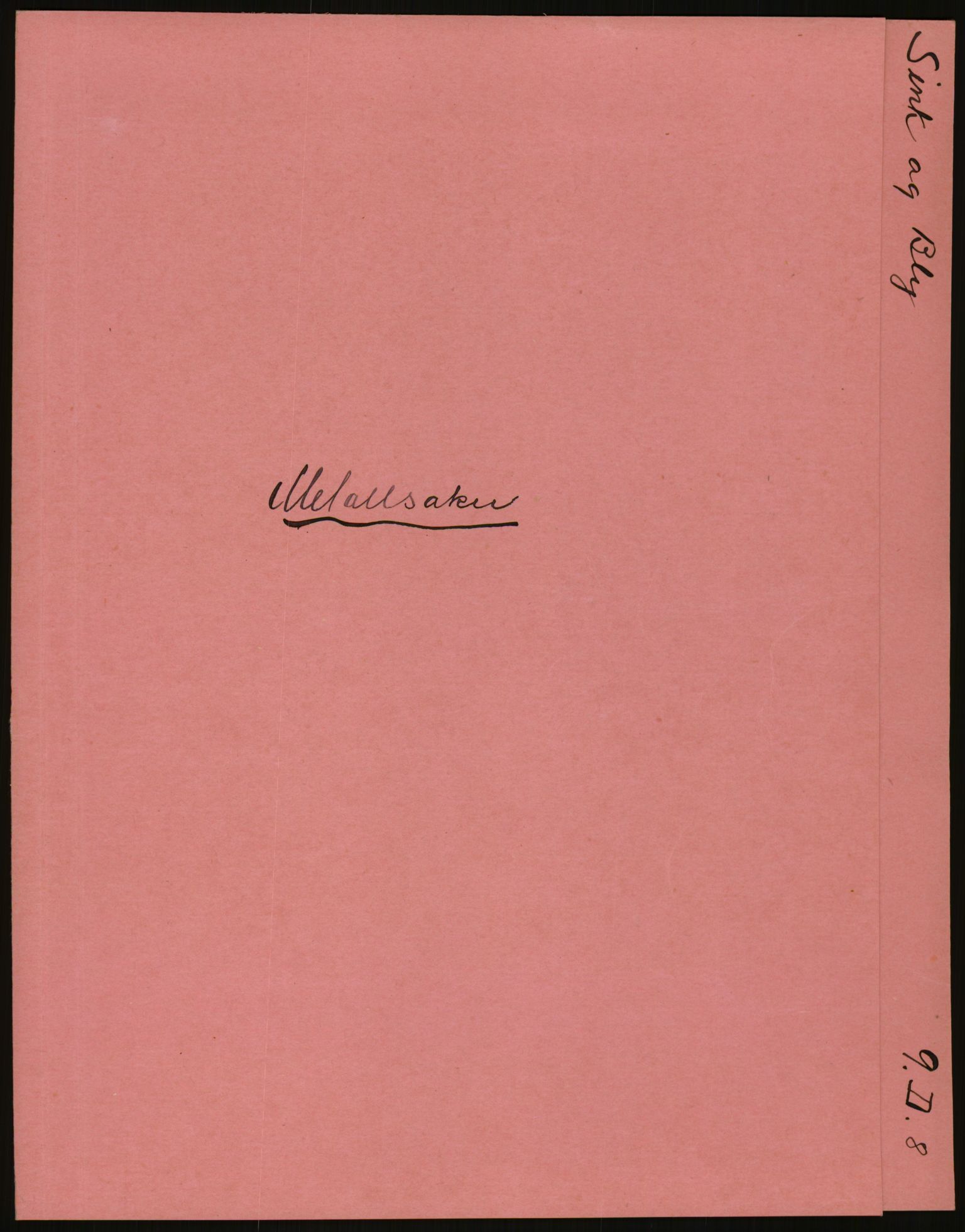 Direktoratet for industriforsyning, Sekretariatet, AV/RA-S-4153/D/Df/L0054: 9. Metallkontoret, 1940-1945, p. 1563