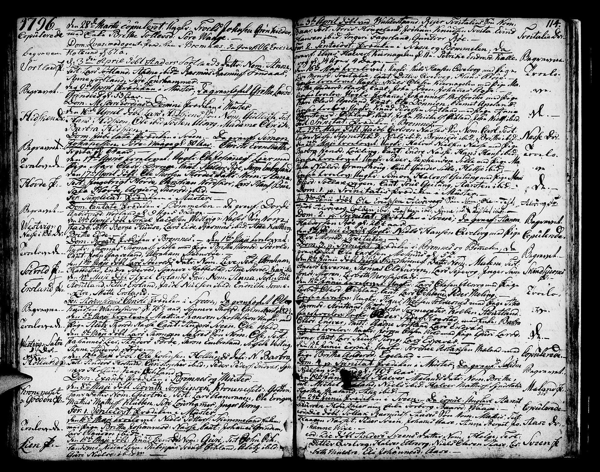 Finnås sokneprestembete, AV/SAB-A-99925/H/Ha/Haa/Haaa/L0003: Parish register (official) no. A 3, 1765-1803, p. 114