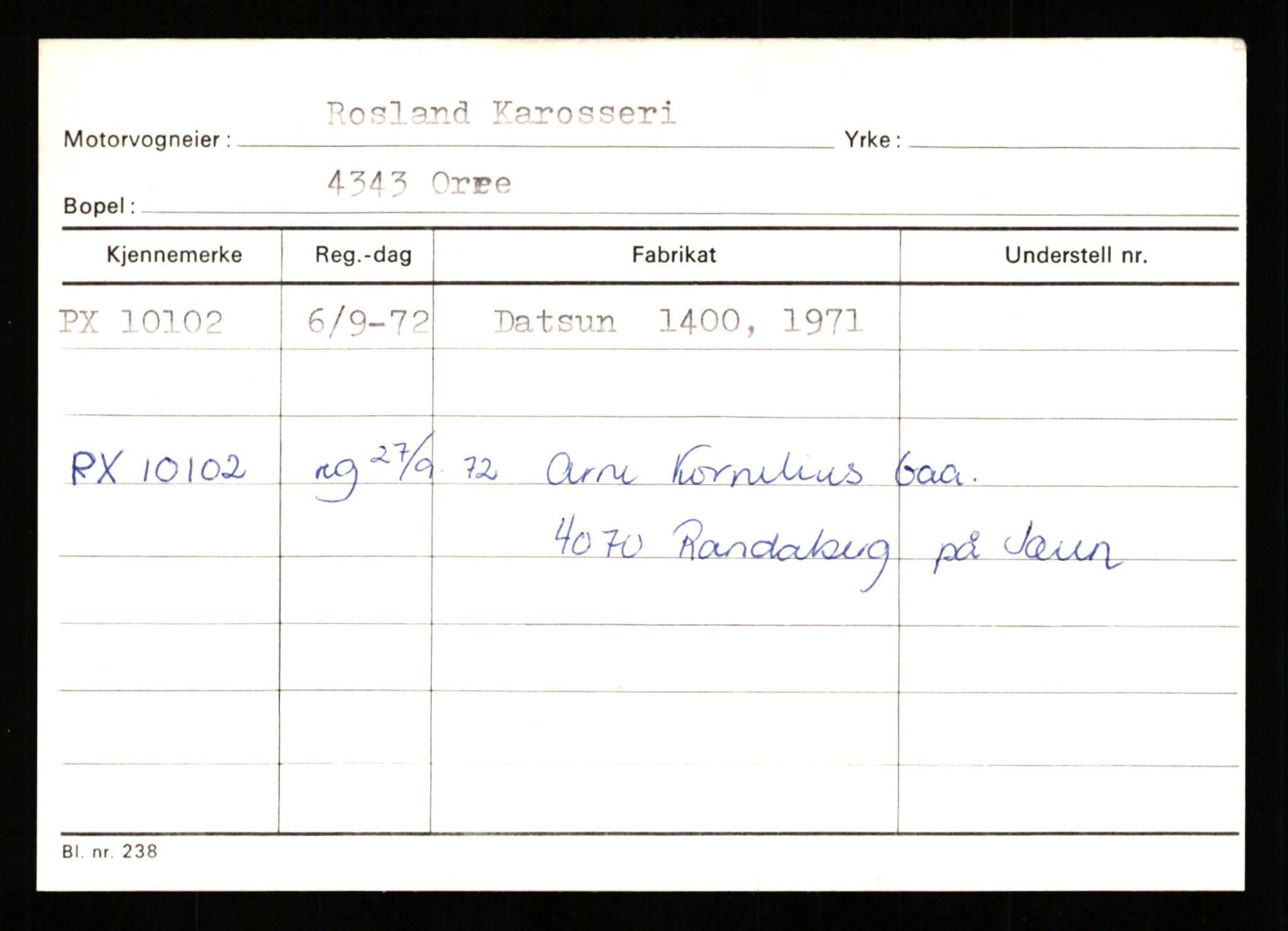 Stavanger trafikkstasjon, SAST/A-101942/0/G/L0002: Registreringsnummer: 5791 - 10405, 1930-1971, p. 2900