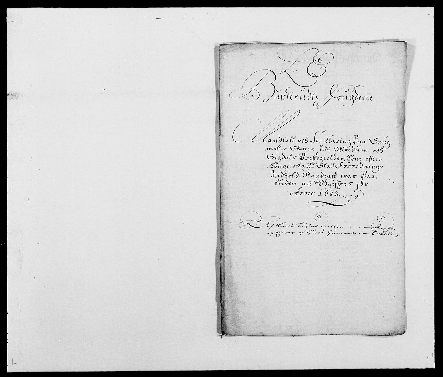 Rentekammeret inntil 1814, Reviderte regnskaper, Fogderegnskap, RA/EA-4092/R25/L1677: Fogderegnskap Buskerud, 1683-1684, p. 116