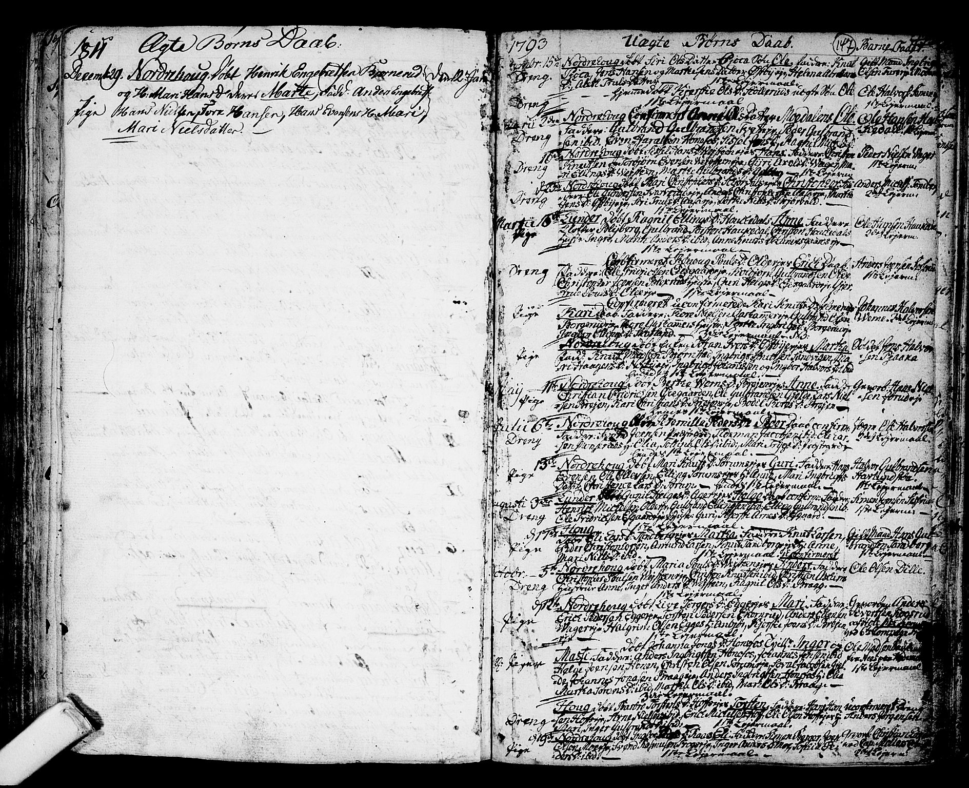 Norderhov kirkebøker, SAKO/A-237/F/Fa/L0006: Parish register (official) no. 6, 1789-1811, p. 147