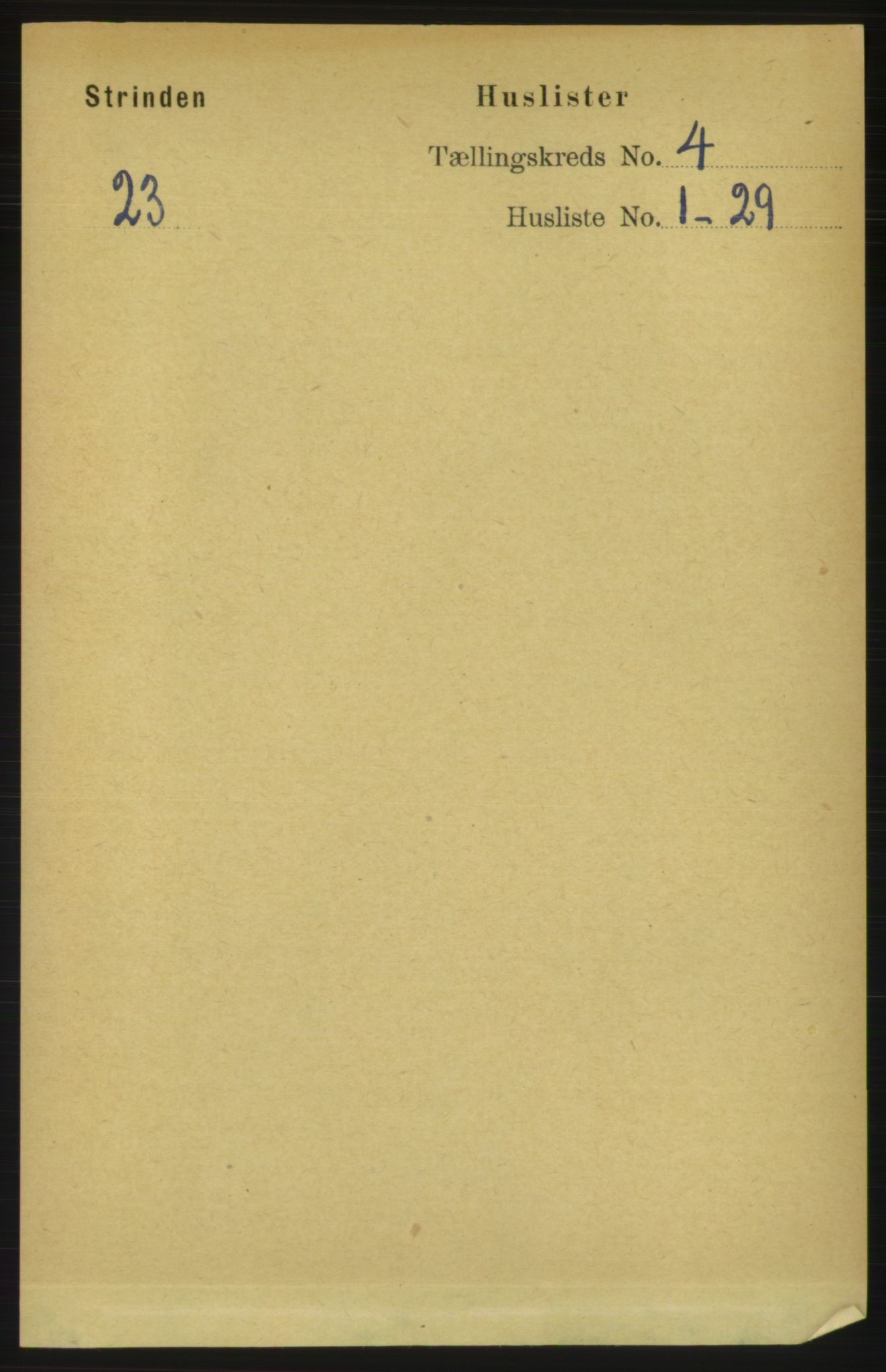 RA, 1891 census for 1660 Strinda, 1891, p. 3772