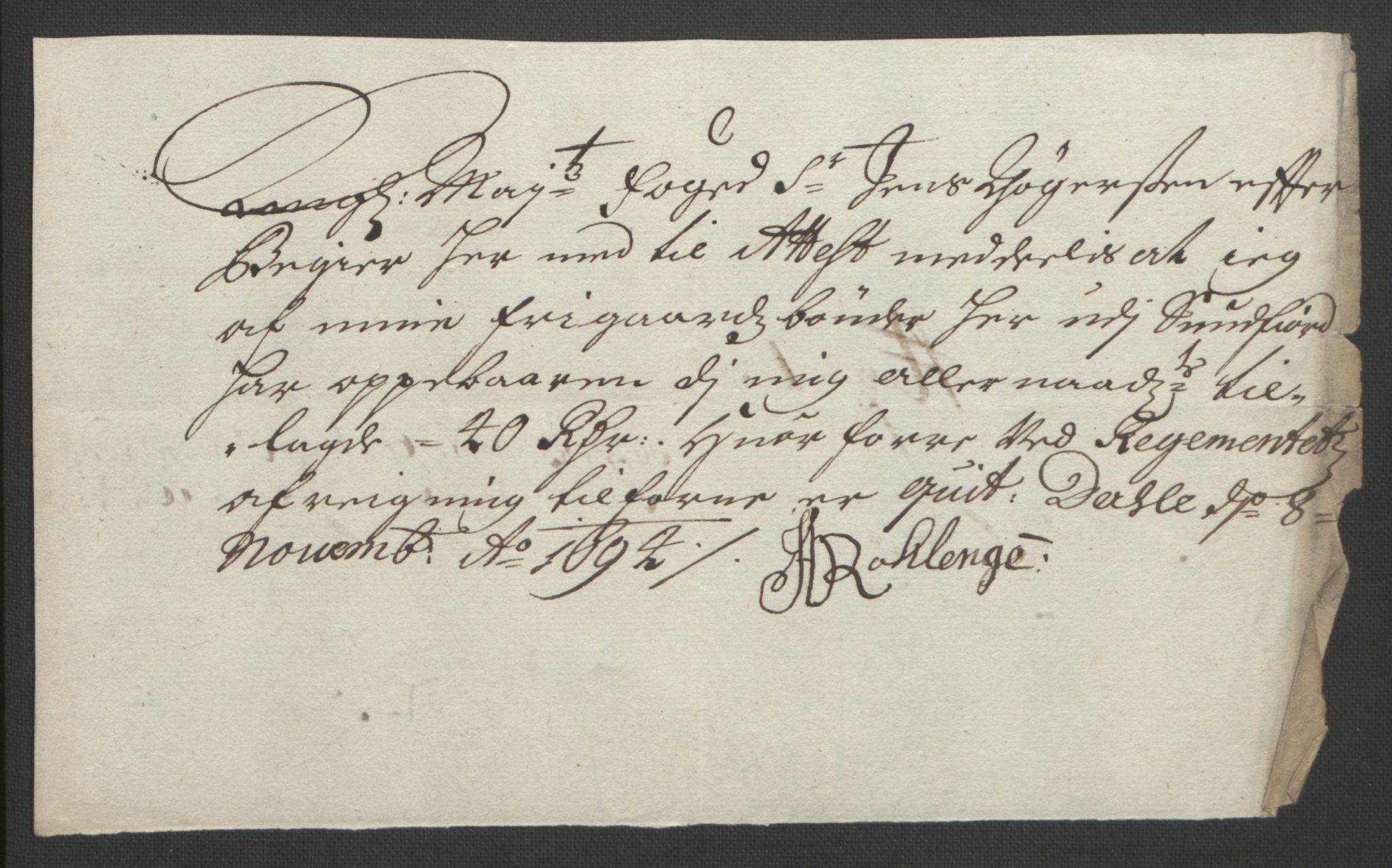 Rentekammeret inntil 1814, Reviderte regnskaper, Fogderegnskap, AV/RA-EA-4092/R53/L3421: Fogderegnskap Sunn- og Nordfjord, 1693-1694, p. 457