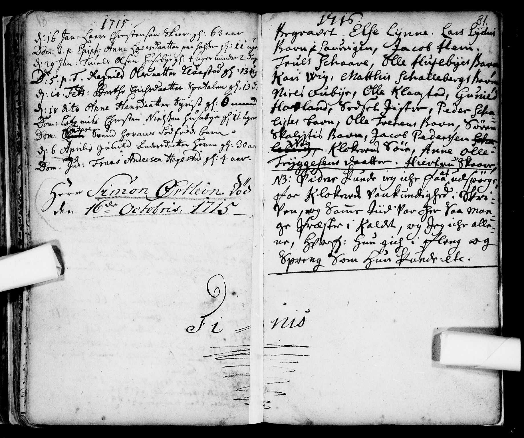 Tjølling kirkebøker, SAKO/A-60/F/Fa/L0001: Parish register (official) no. 1, 1670-1716, p. 81