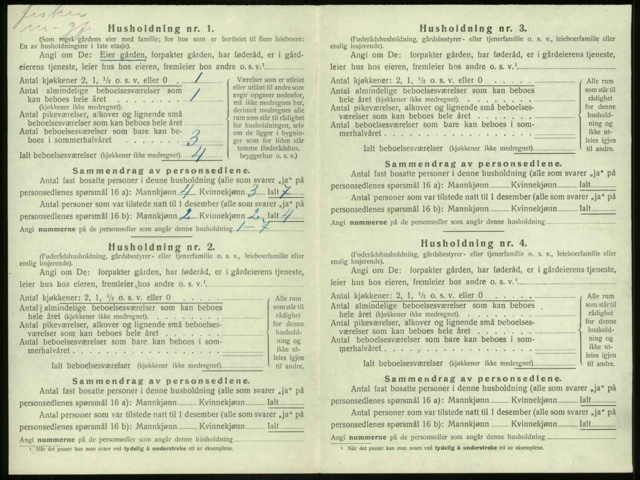 SAB, 1920 census for Bremanger, 1920, p. 747