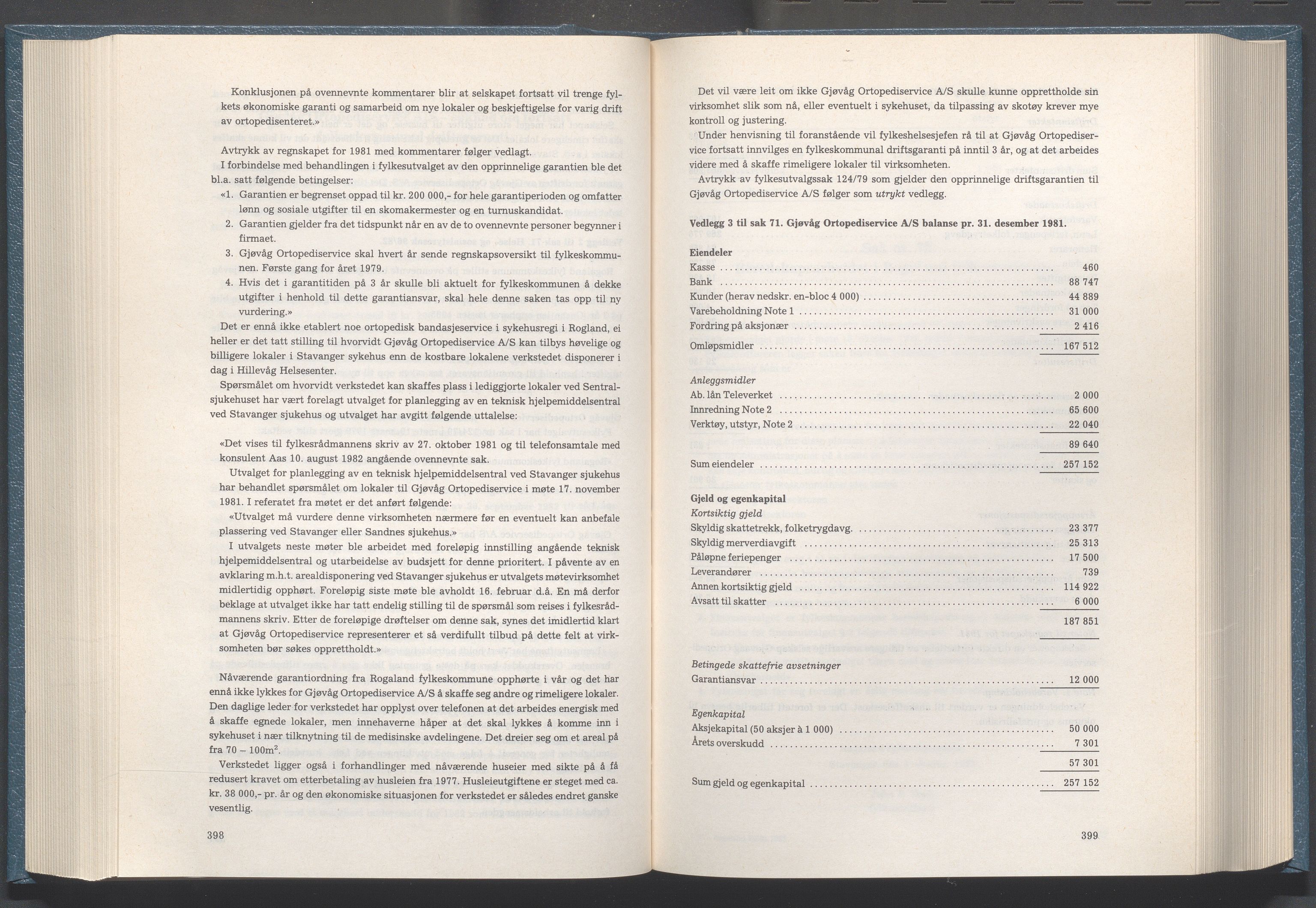 Rogaland fylkeskommune - Fylkesrådmannen , IKAR/A-900/A/Aa/Aaa/L0102: Møtebok , 1982, p. 398-399