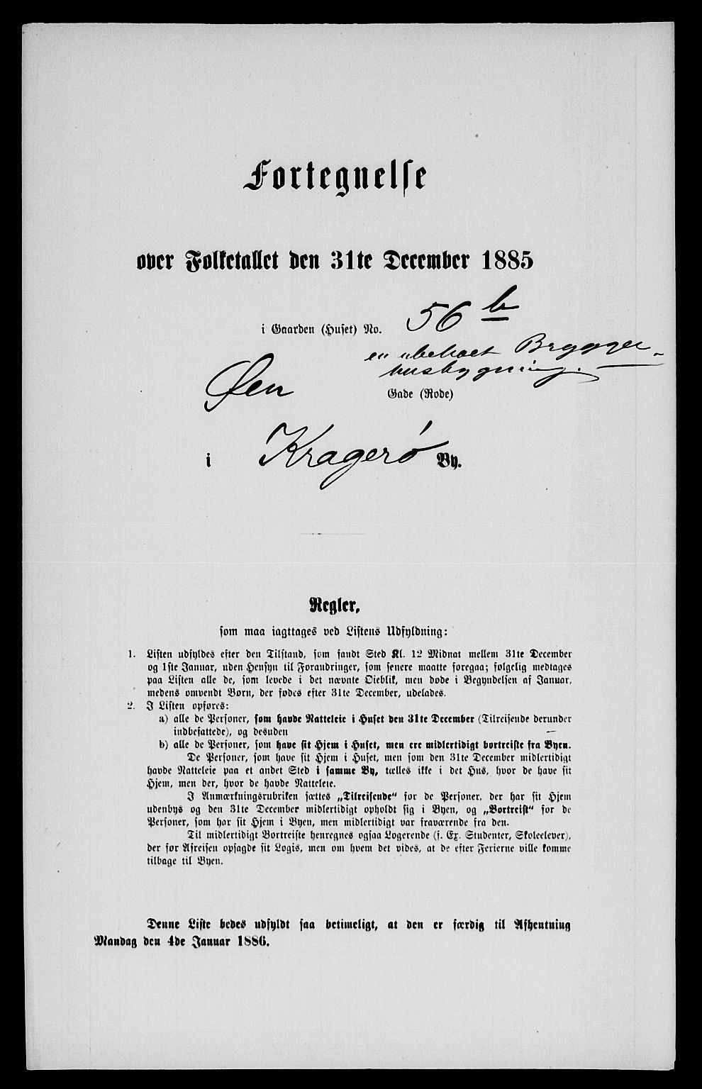 SAKO, 1885 census for 0801 Kragerø, 1885, p. 569