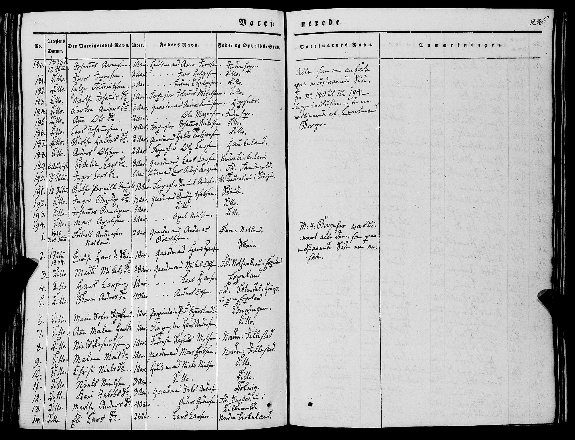 Fana Sokneprestembete, AV/SAB-A-75101/H/Haa/Haaa/L0008: Parish register (official) no. A 8, 1829-1851, p. 336