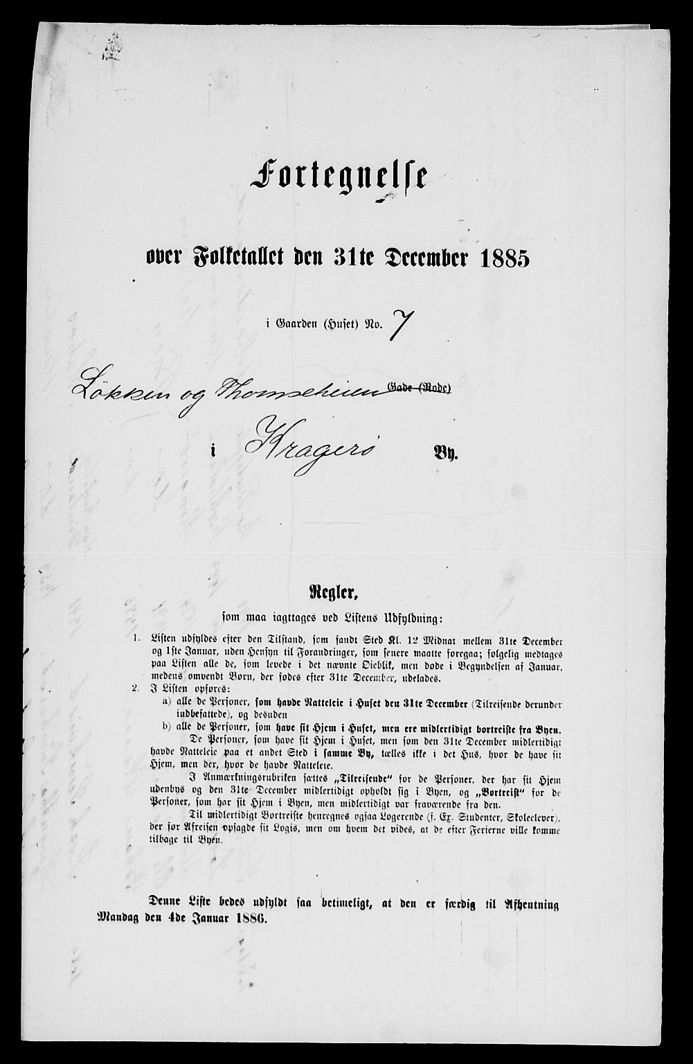 SAKO, 1885 census for 0801 Kragerø, 1885, p. 667