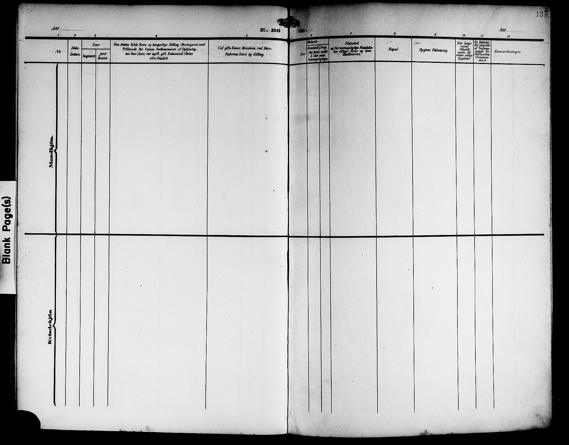 Haus sokneprestembete, AV/SAB-A-75601/H/Hab: Parish register (copy) no. C 4, 1907-1922, p. 132