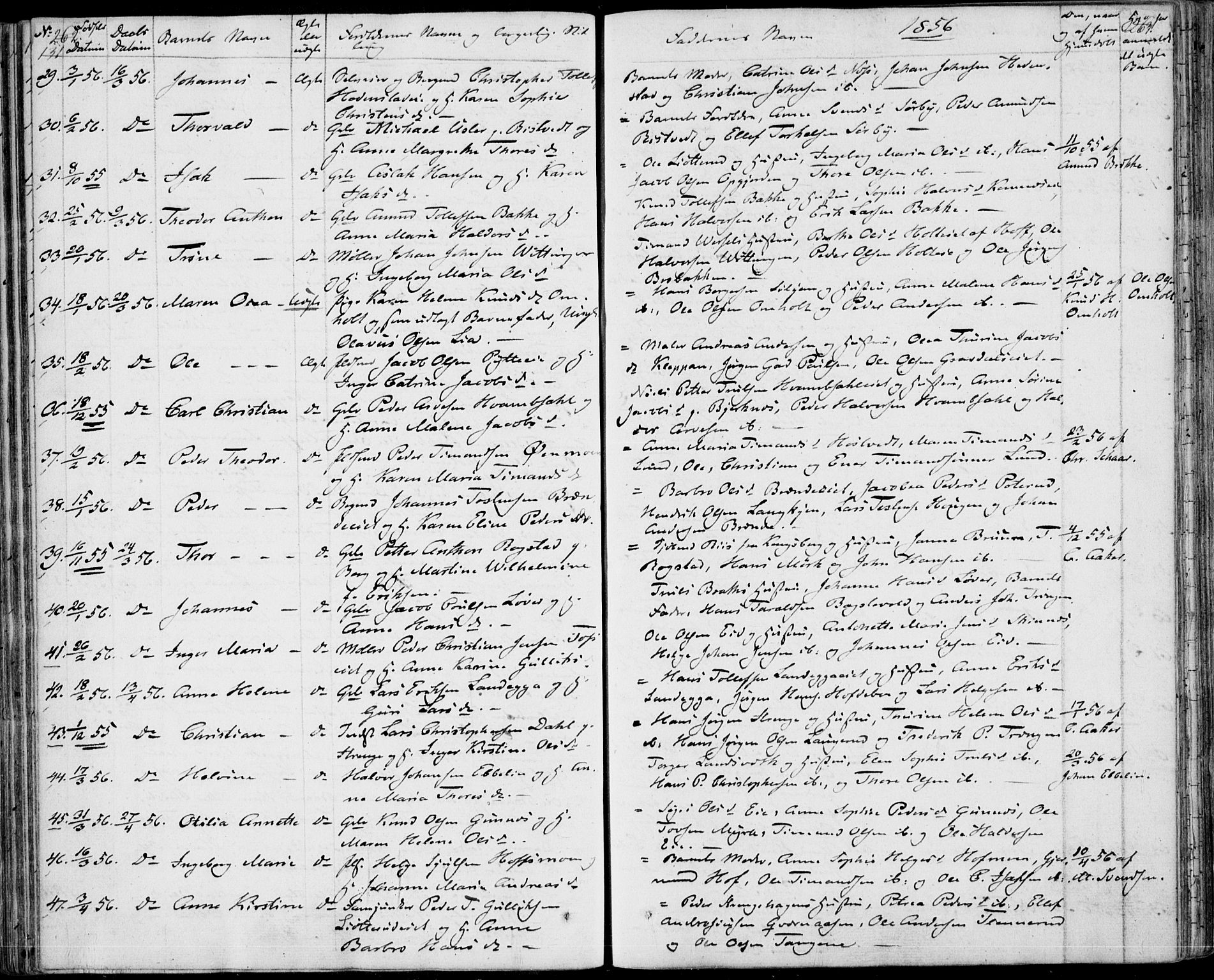 Sandsvær kirkebøker, SAKO/A-244/F/Fa/L0005: Parish register (official) no. I 5, 1840-1856, p. 262-263