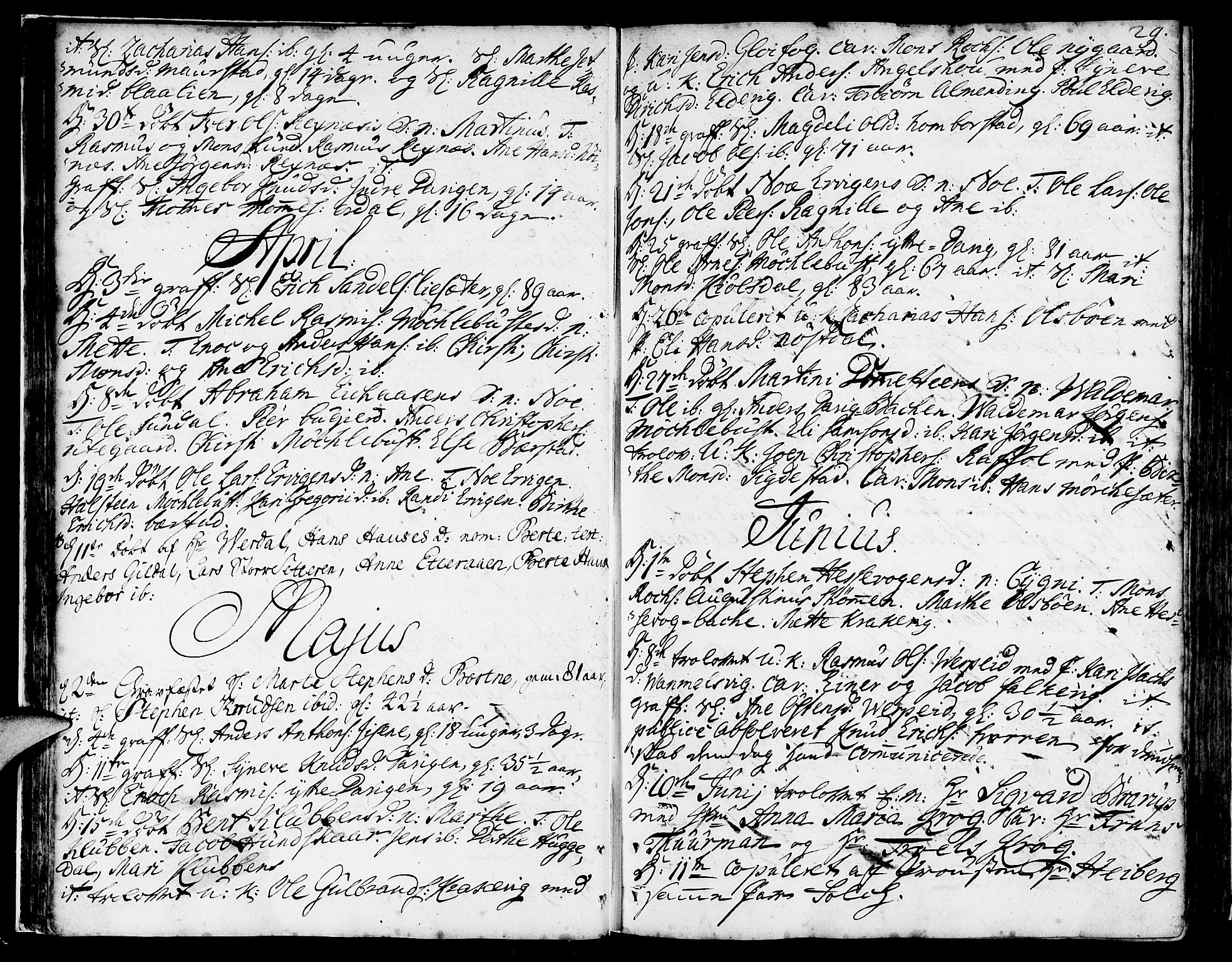 Davik sokneprestembete, SAB/A-79701/H/Haa/Haaa/L0002: Parish register (official) no. A 2, 1742-1816, p. 29