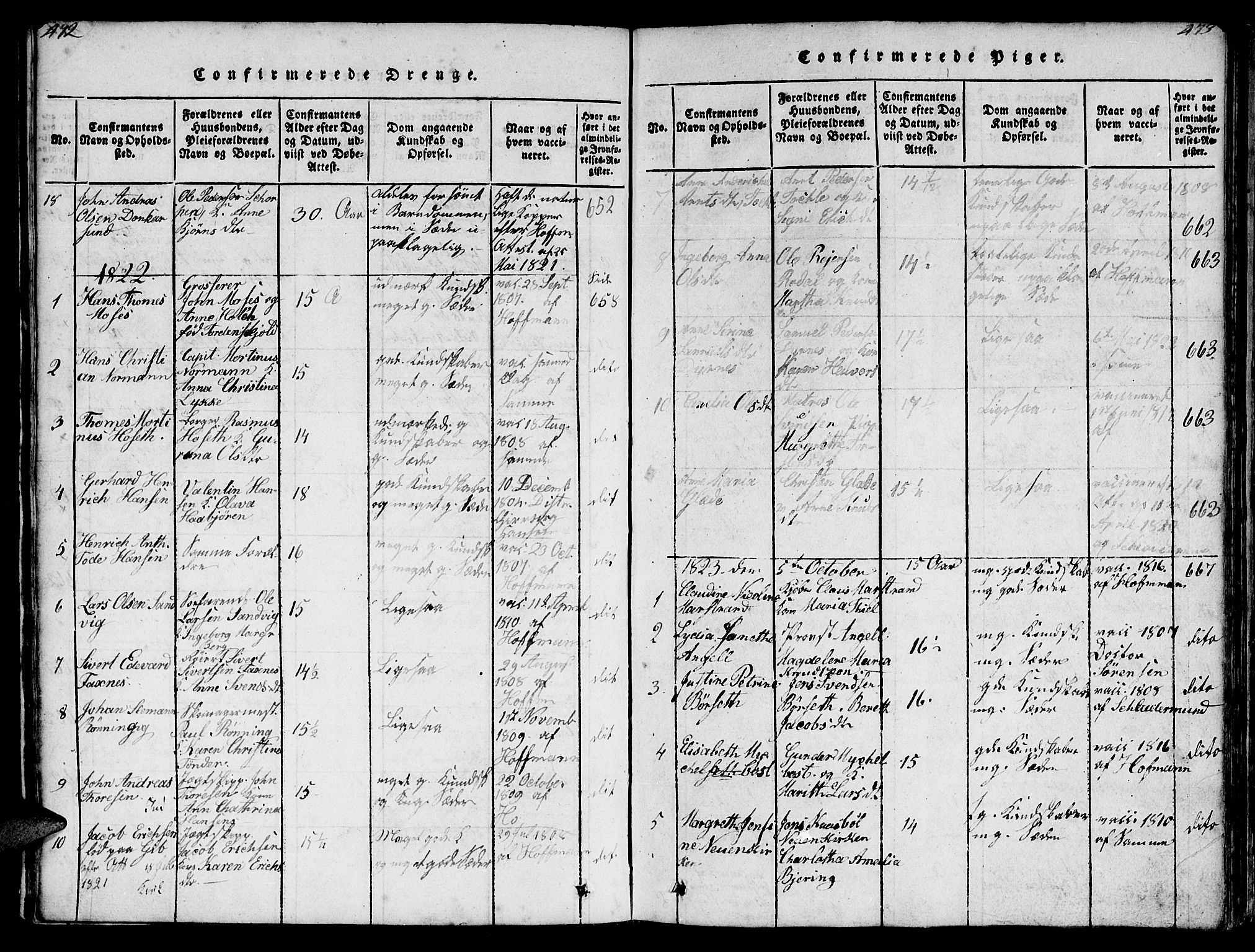 Ministerialprotokoller, klokkerbøker og fødselsregistre - Møre og Romsdal, AV/SAT-A-1454/572/L0856: Parish register (copy) no. 572C01, 1819-1832, p. 472-473