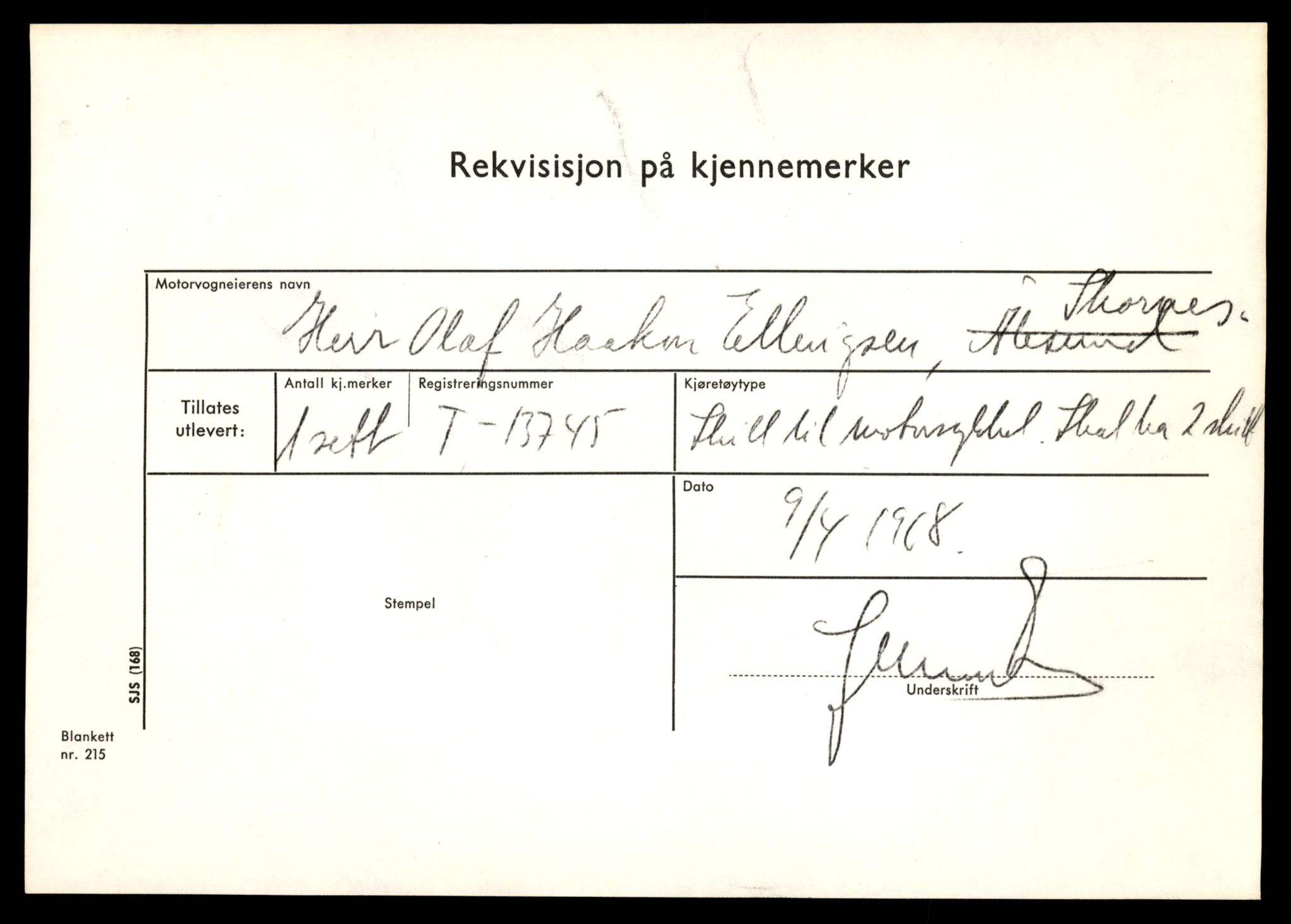 Møre og Romsdal vegkontor - Ålesund trafikkstasjon, AV/SAT-A-4099/F/Fe/L0041: Registreringskort for kjøretøy T 13710 - T 13905, 1927-1998, p. 631