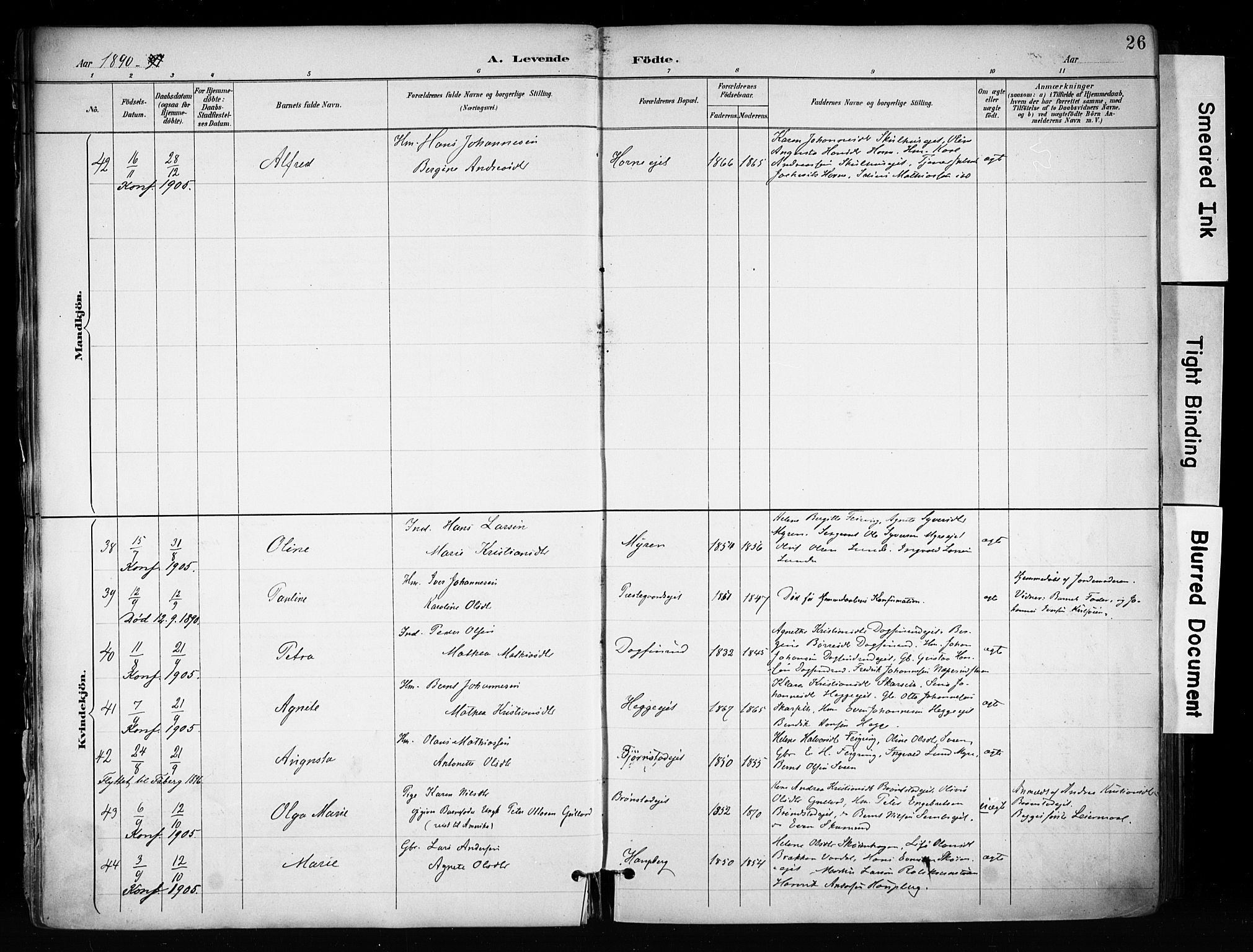 Biri prestekontor, SAH/PREST-096/H/Ha/Haa/L0009: Parish register (official) no. 9, 1887-1900, p. 26