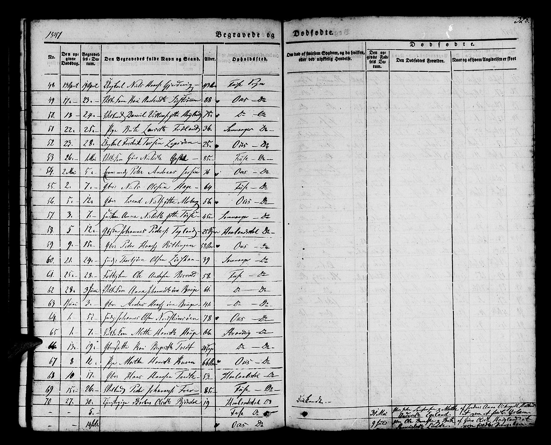 Os sokneprestembete, SAB/A-99929: Parish register (official) no. A 15, 1839-1851, p. 329