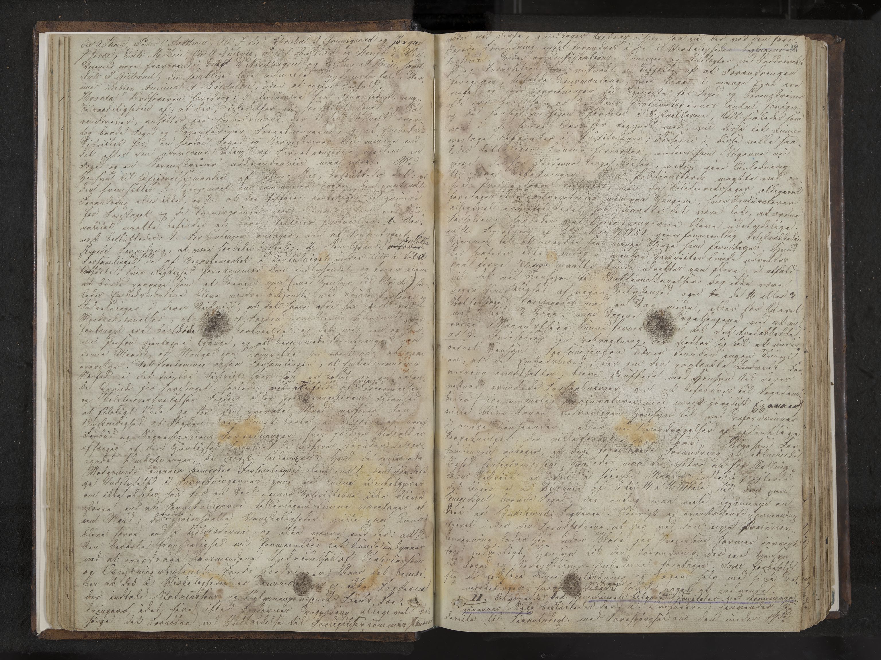 Nes formannskap og sentraladministrasjon, IKAK/0616021-1/A/Aa/L0001: Møtebok med register, 1838-1875, p. 39