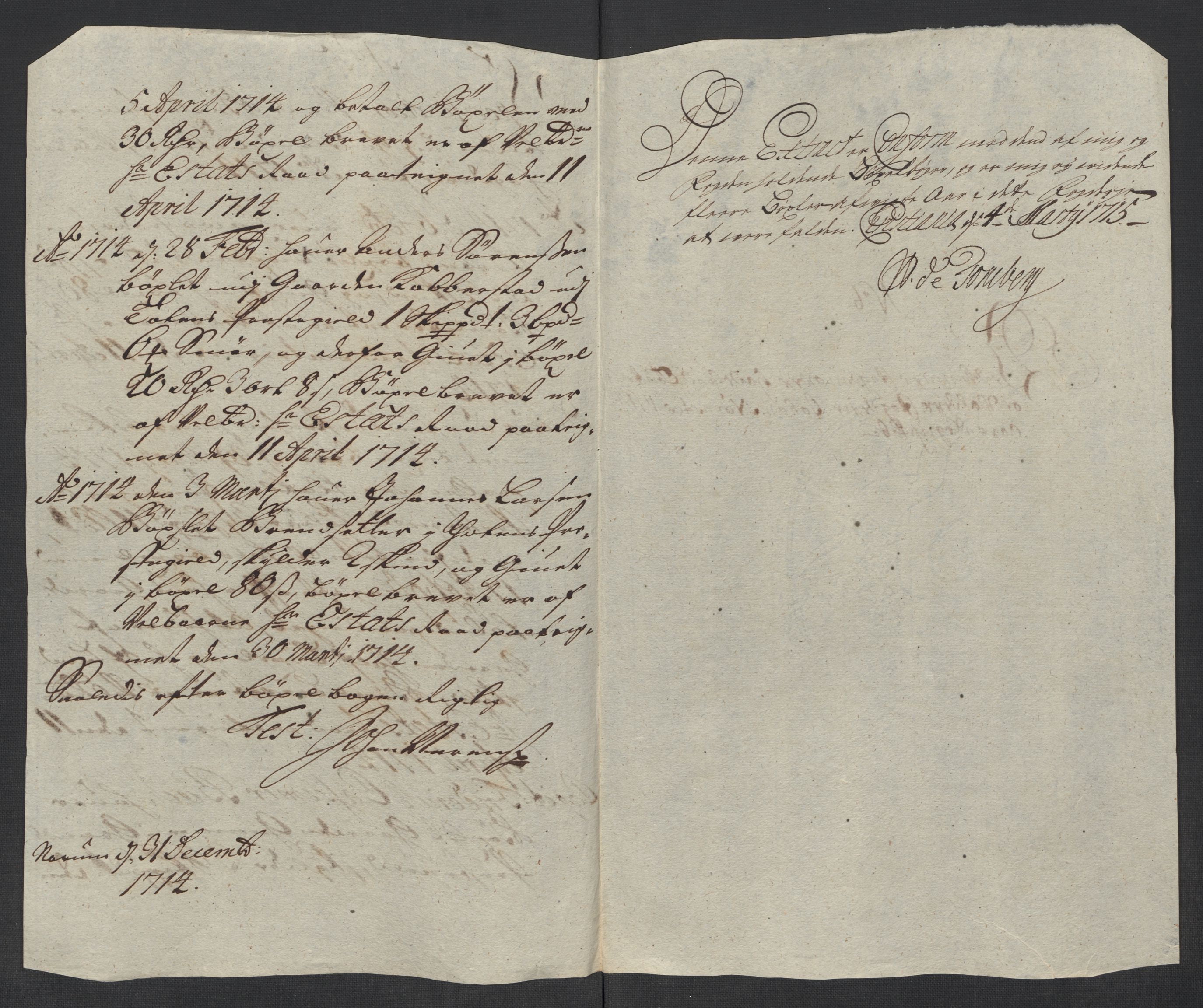 Rentekammeret inntil 1814, Reviderte regnskaper, Fogderegnskap, RA/EA-4092/R18/L1313: Fogderegnskap Hadeland, Toten og Valdres, 1714, p. 40