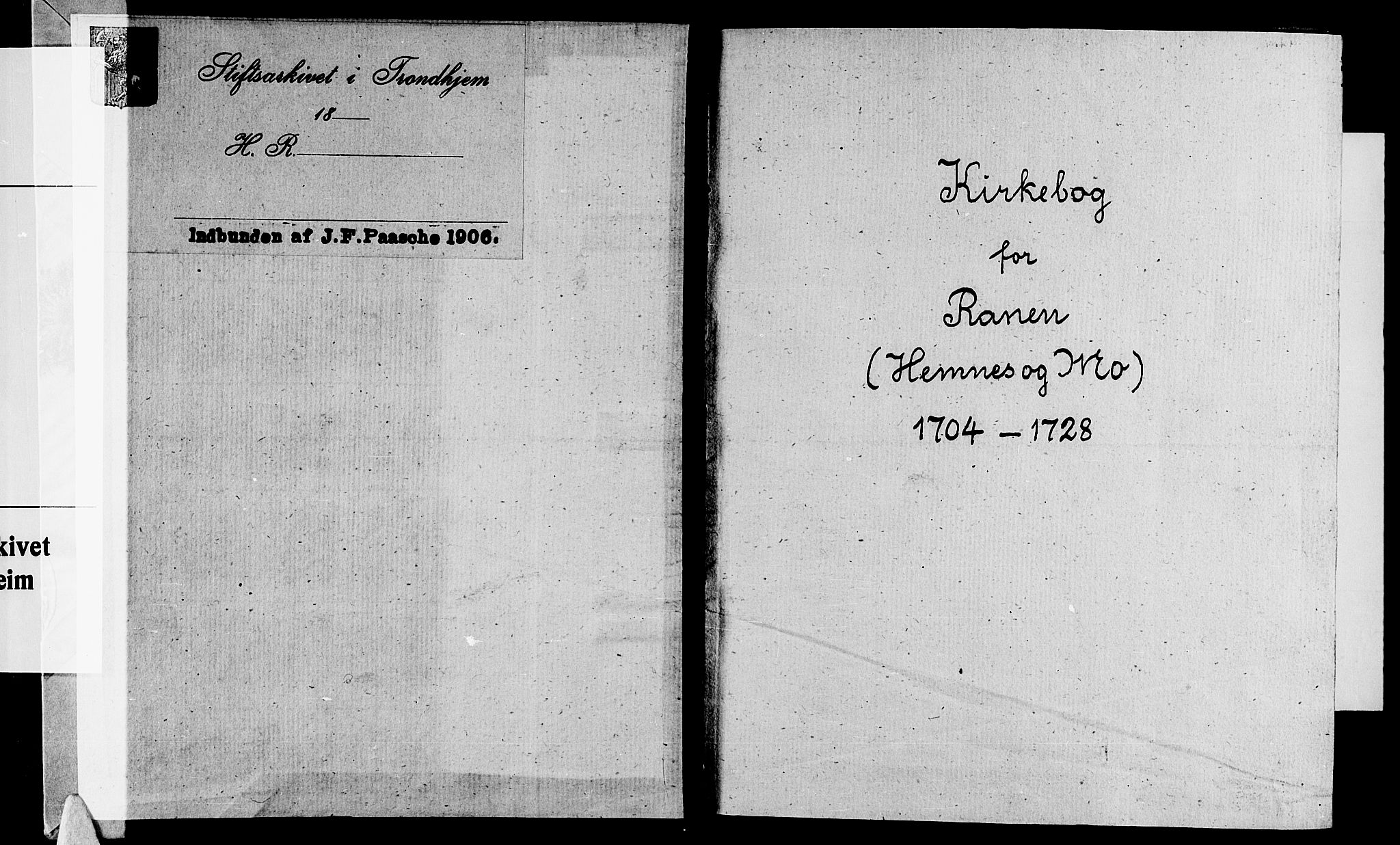 Ministerialprotokoller, klokkerbøker og fødselsregistre - Nordland, SAT/A-1459/825/L0345: Parish register (official) no. 825A01, 1704-1728