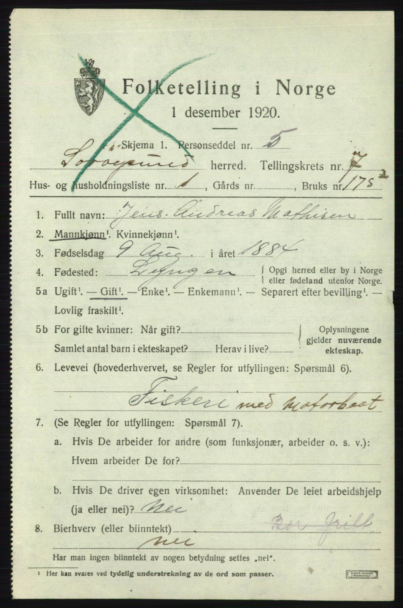 SATØ, 1920 census for Sørøysund rural district, 1920, p. 2790