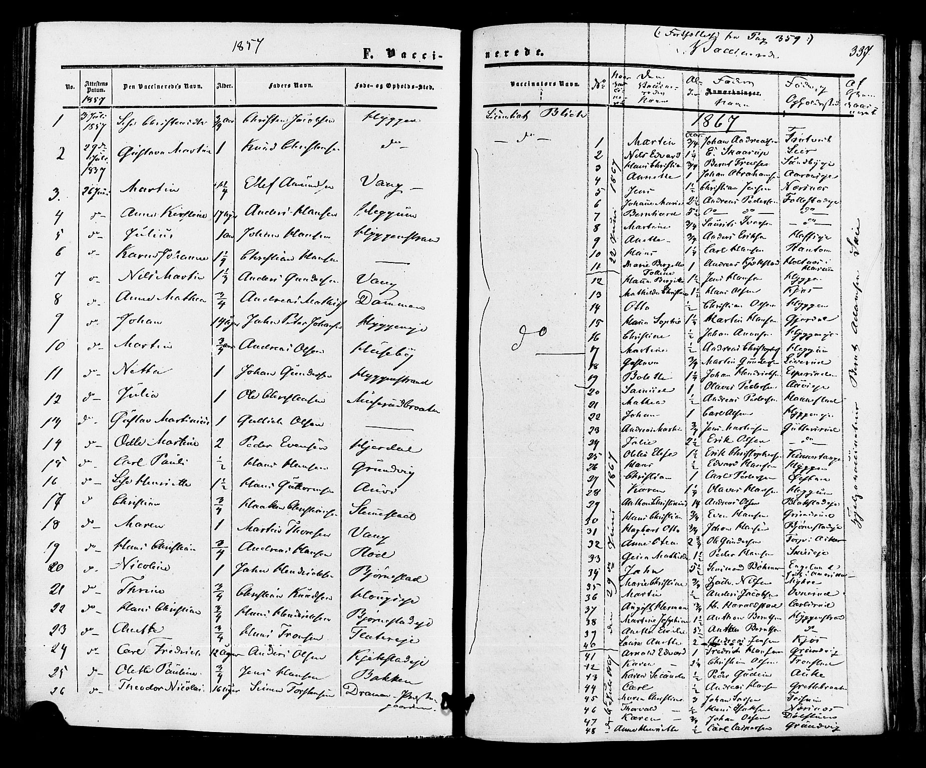 Røyken kirkebøker, SAKO/A-241/F/Fa/L0006: Parish register (official) no. 6, 1857-1875, p. 337