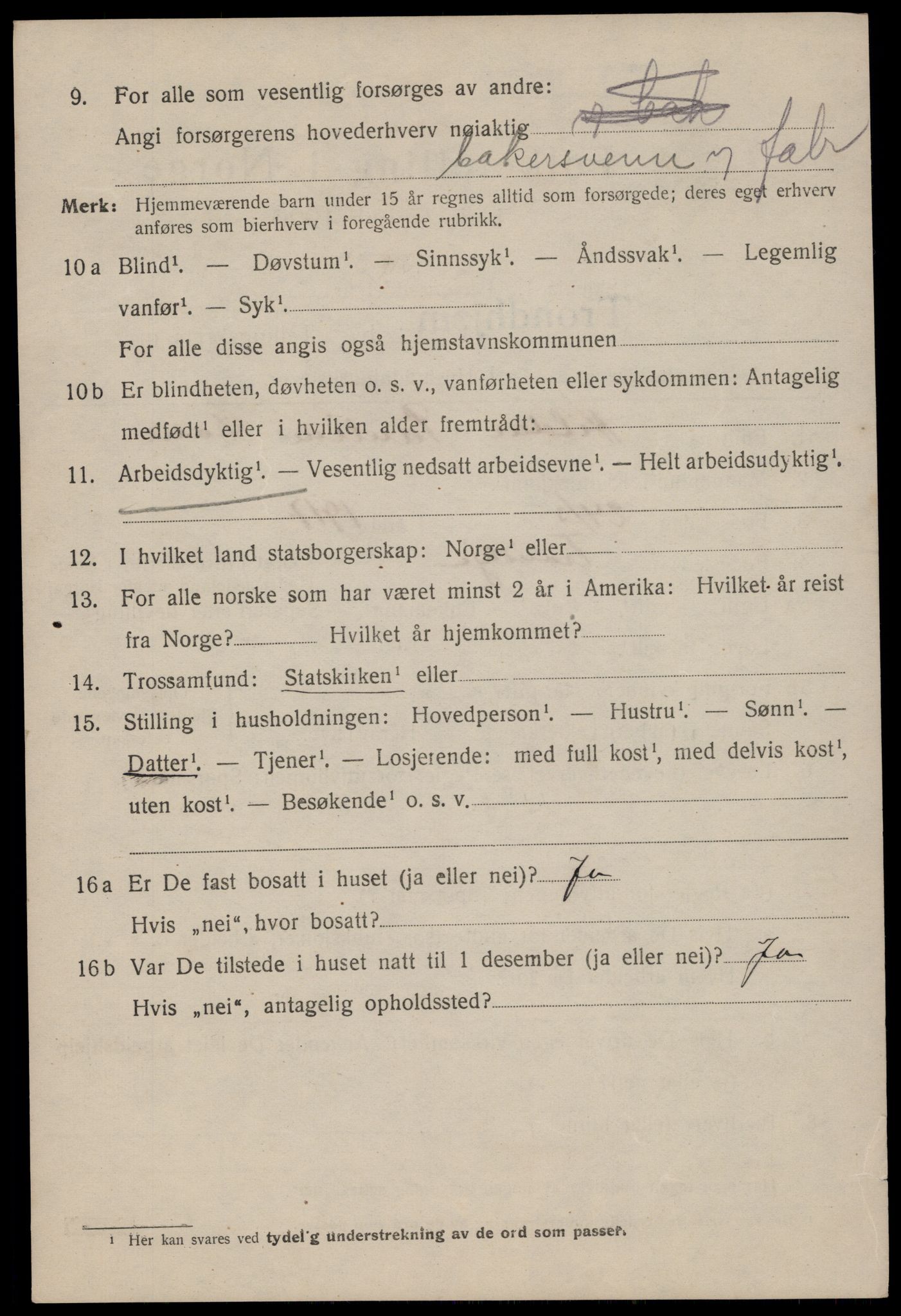 SAT, 1920 census for Trondheim, 1920, p. 133479