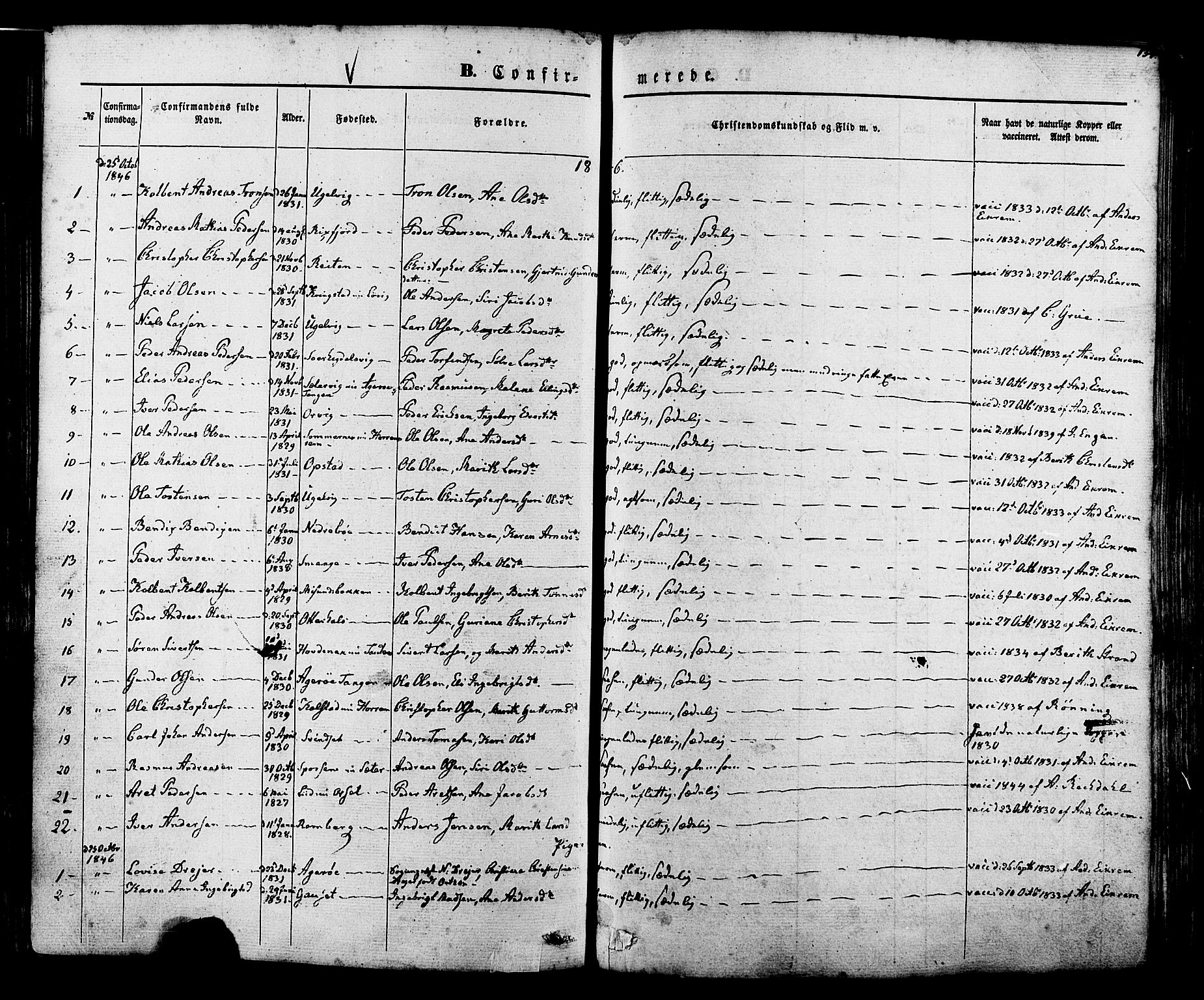 Ministerialprotokoller, klokkerbøker og fødselsregistre - Møre og Romsdal, SAT/A-1454/560/L0719: Parish register (official) no. 560A03, 1845-1872, p. 134