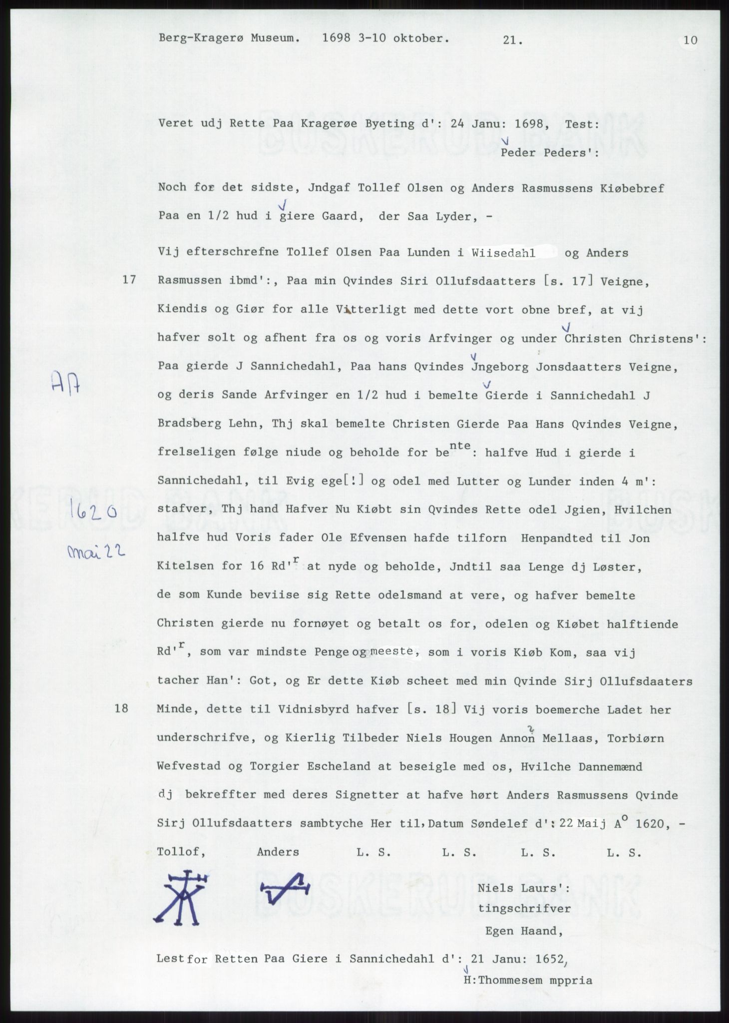 Samlinger til kildeutgivelse, Diplomavskriftsamlingen, AV/RA-EA-4053/H/Ha, p. 1434