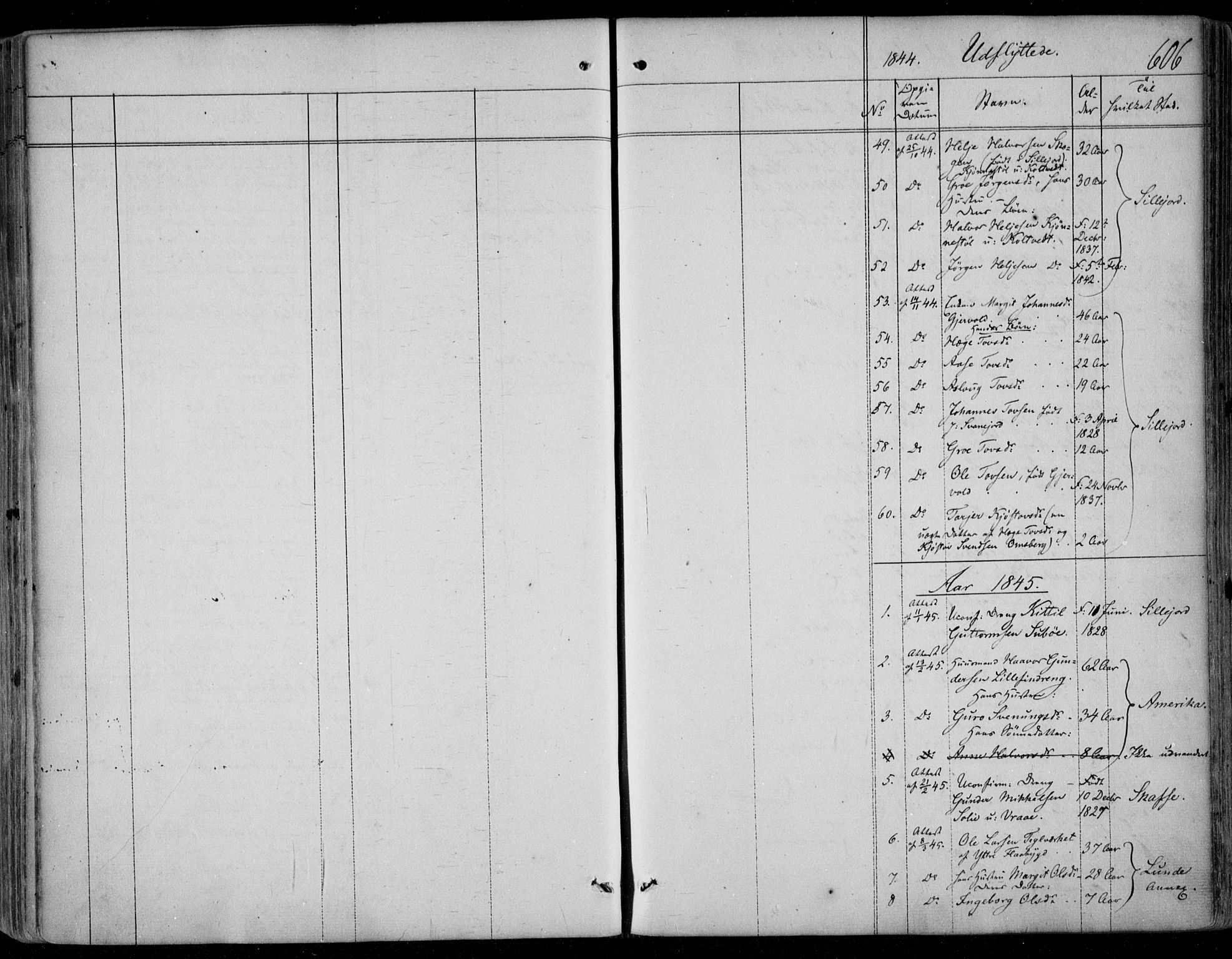 Kviteseid kirkebøker, SAKO/A-276/F/Fa/L0006: Parish register (official) no. I 6, 1836-1858, p. 606