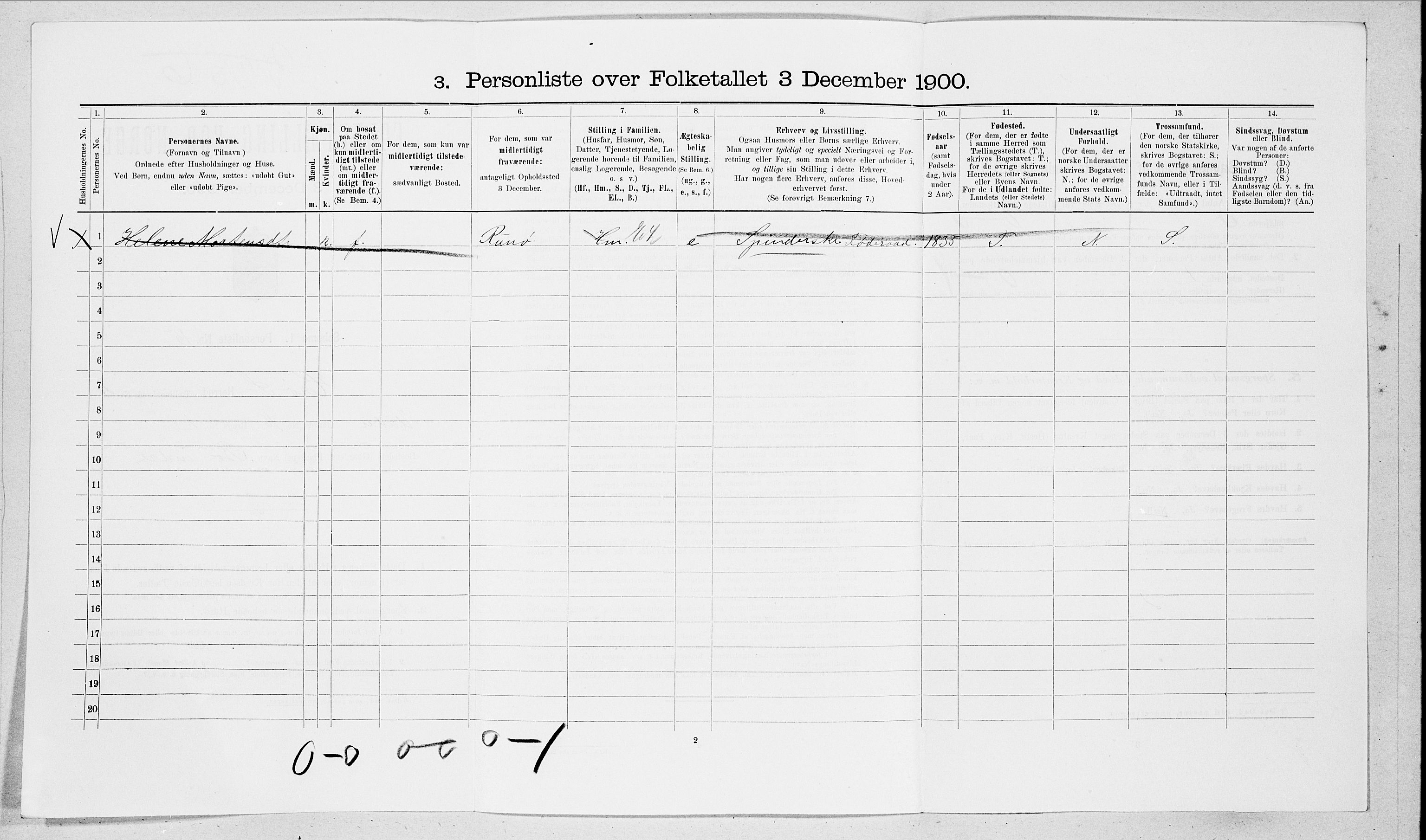 SAT, 1900 census for Herøy, 1900, p. 369