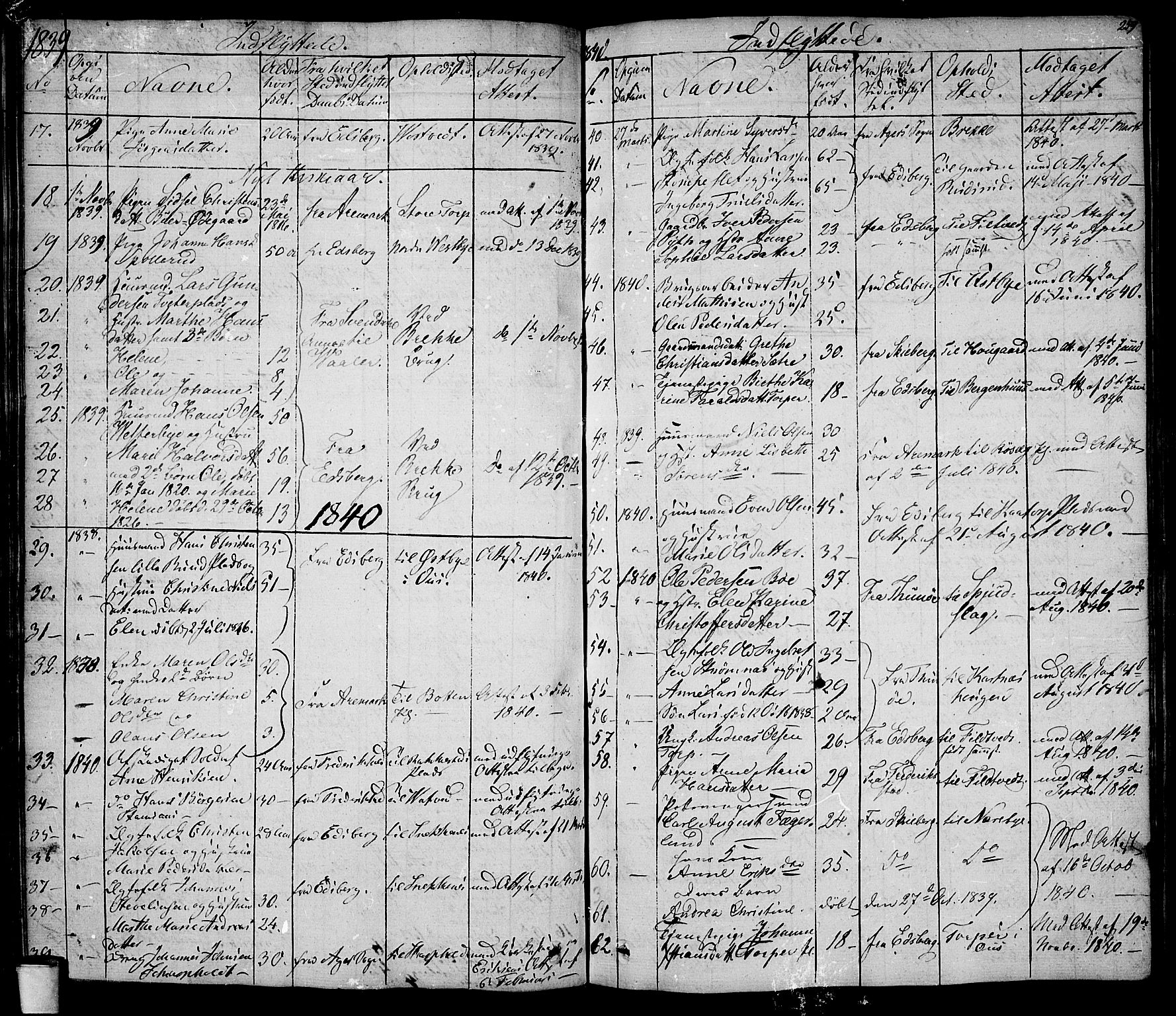 Rakkestad prestekontor Kirkebøker, SAO/A-2008/F/Fa/L0007: Parish register (official) no. I 7, 1825-1841, p. 259