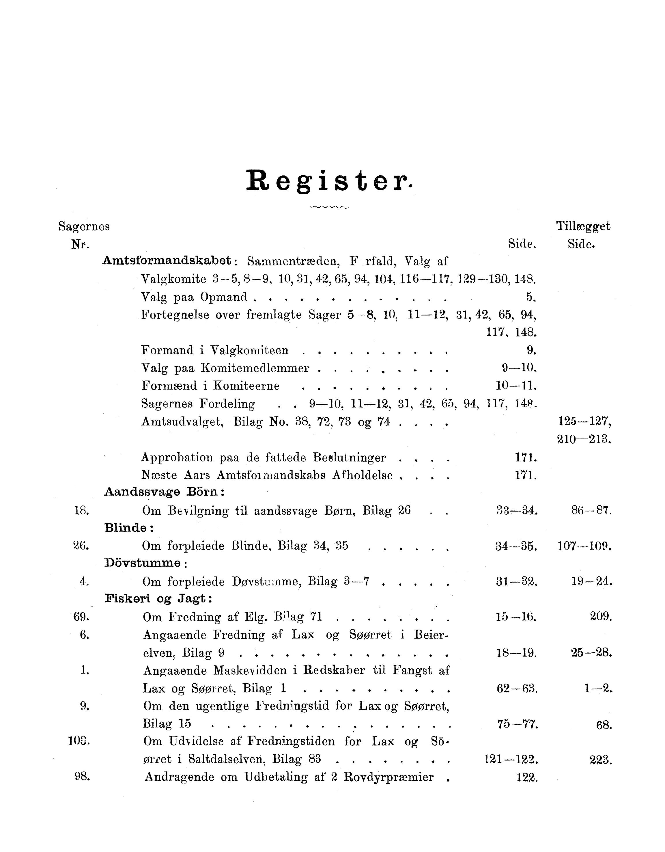 Nordland Fylkeskommune. Fylkestinget, AIN/NFK-17/176/A/Ac/L0016: Fylkestingsforhandlinger 1891-1893, 1891-1893