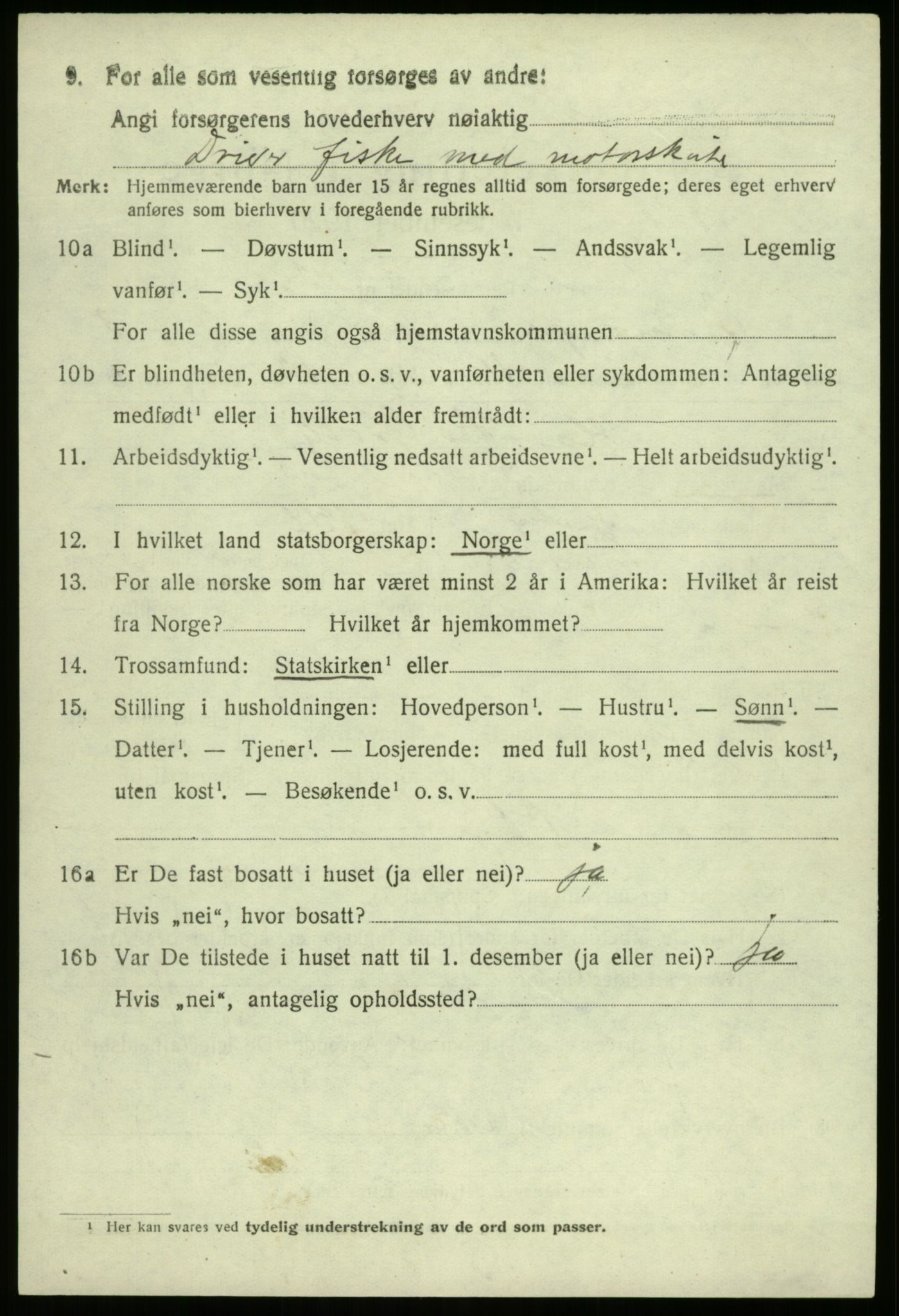 SAB, 1920 census for Bremanger, 1920, p. 2511