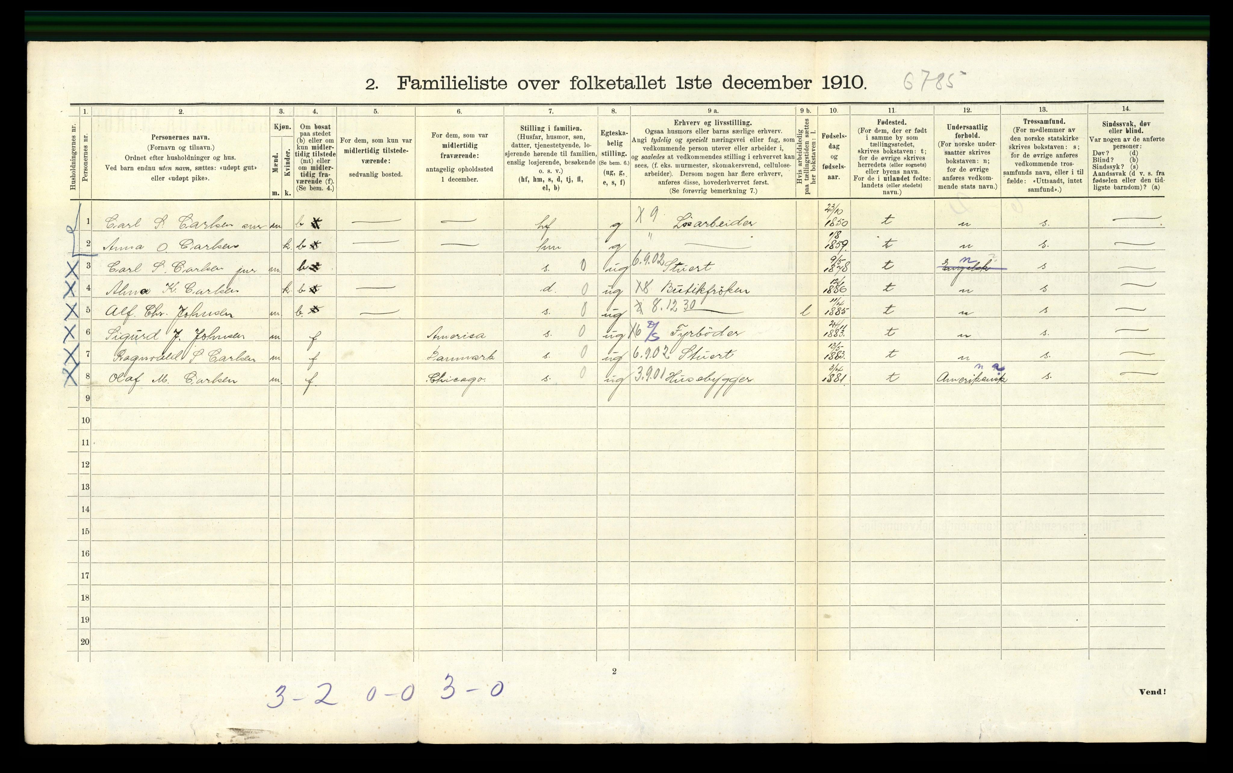 RA, 1910 census for Bergen, 1910, p. 10572