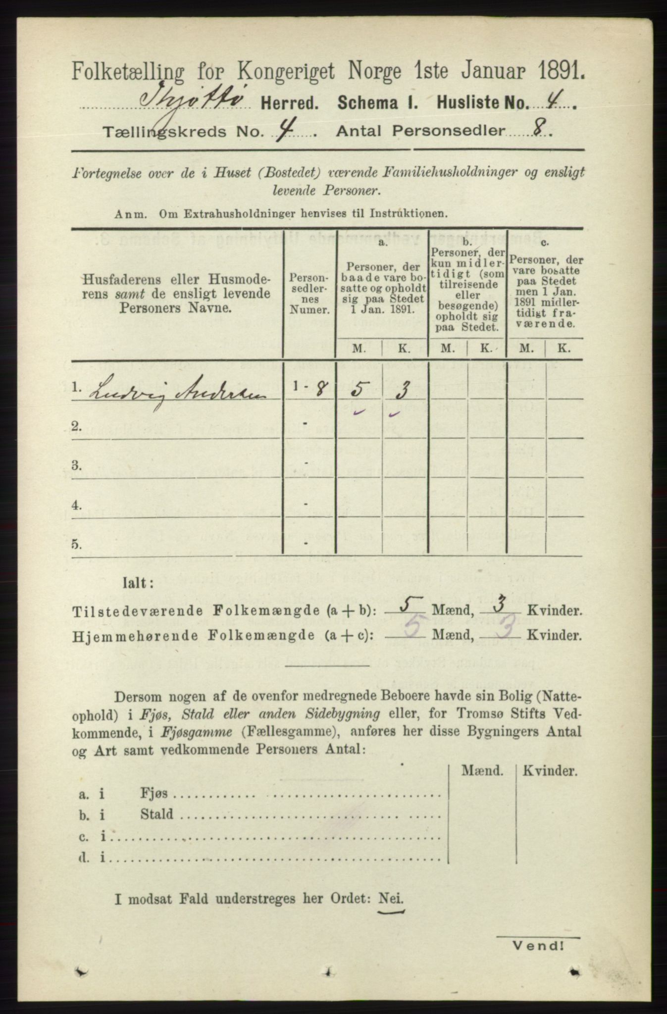 RA, 1891 census for 1817 Tjøtta, 1891, p. 1704